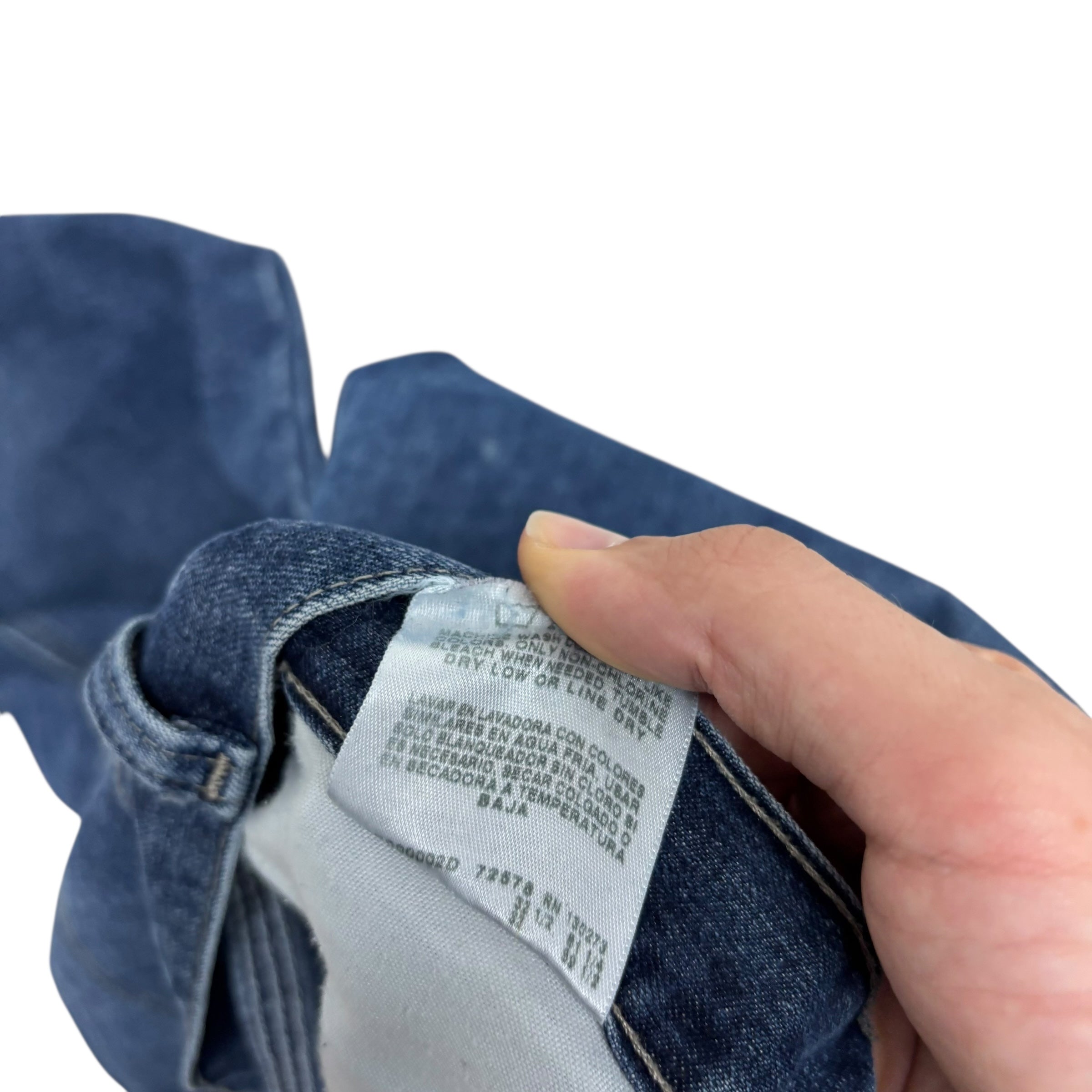 Wrangler Carpenter Jeans W50 L32 Mens Mid Blue Relaxed Straight Fit Denim