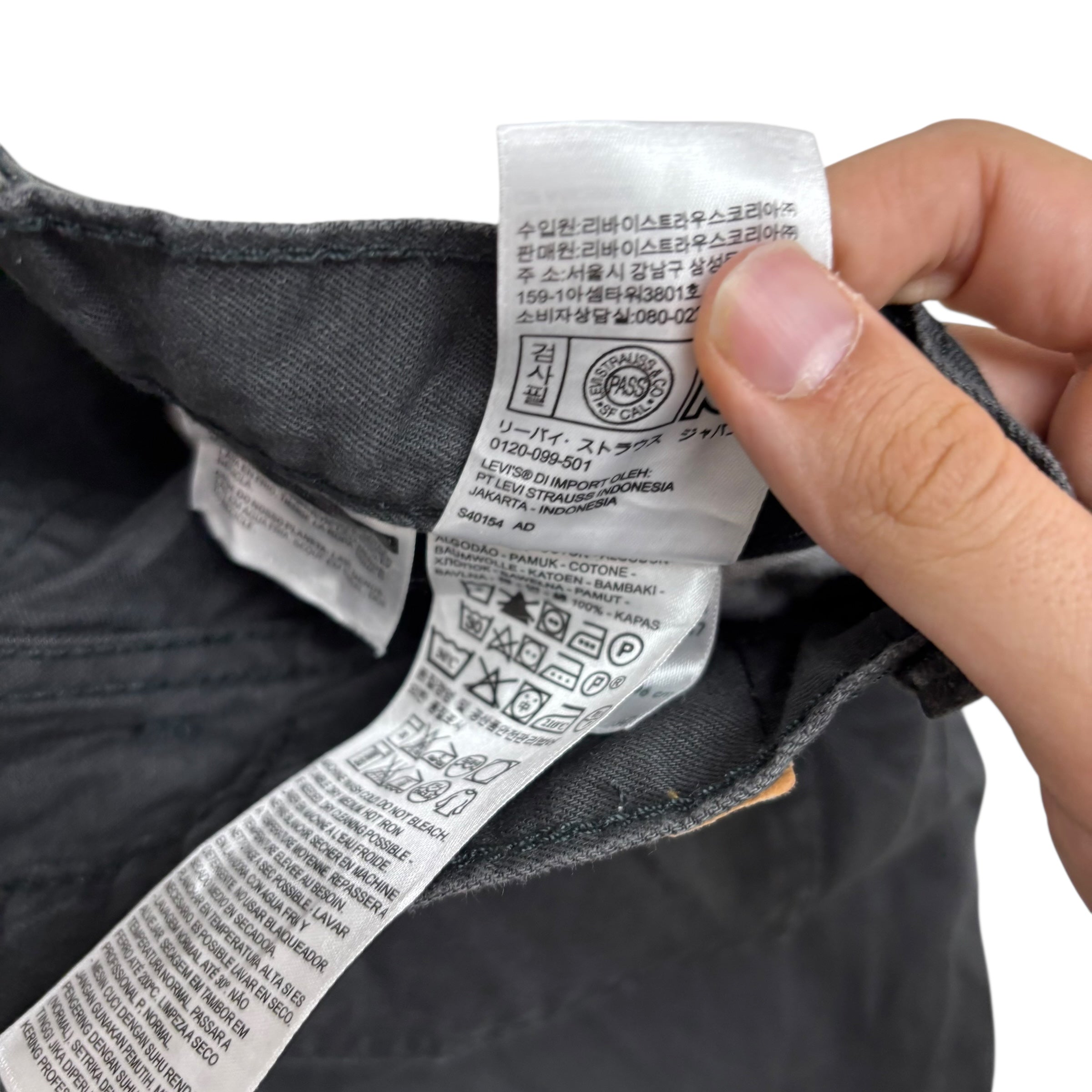 Levis 505 Trousers W38 L29 Mens Grey Regular Straight Fit Pants (E)