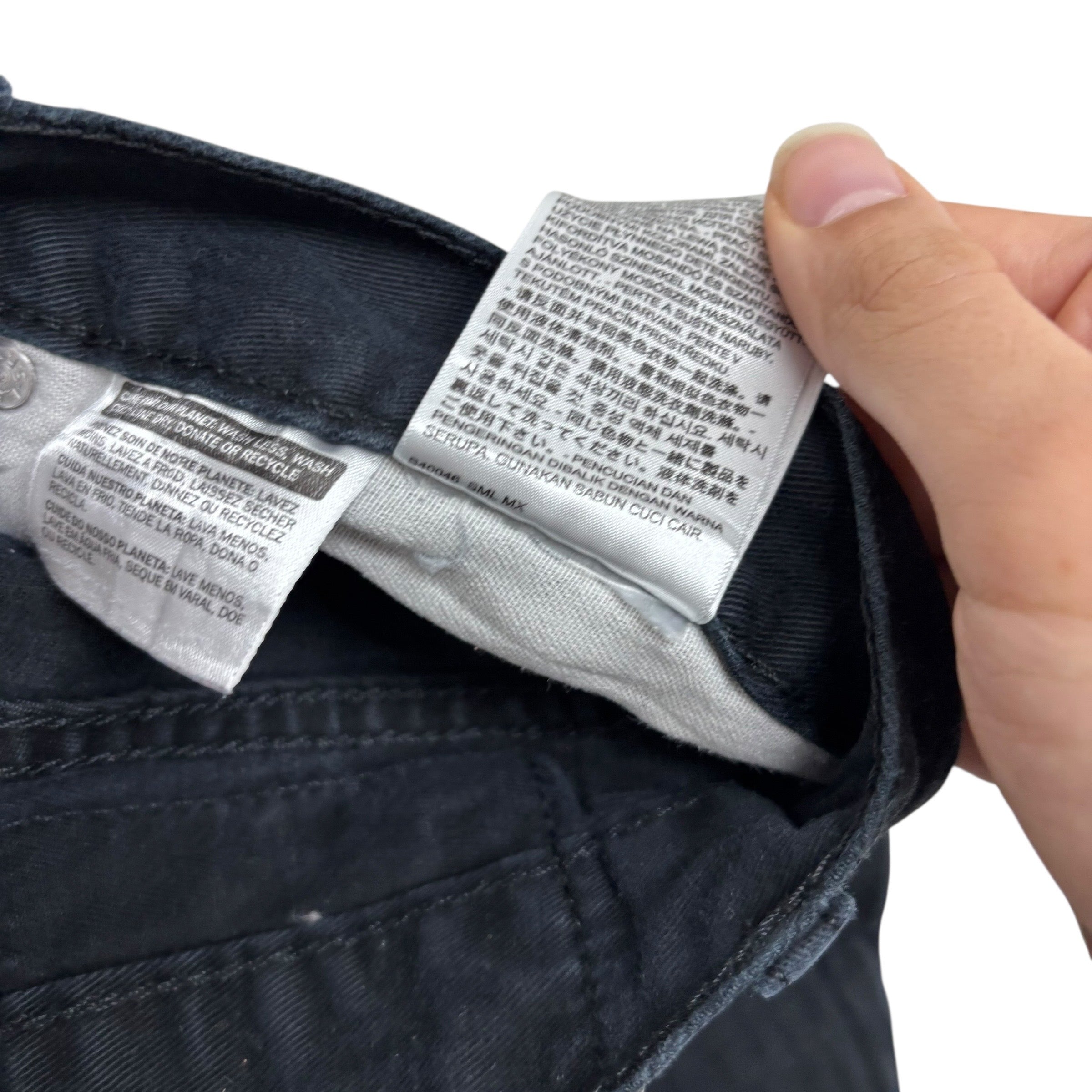 Levis 514 Trousers W40 L32 Mens Black Relaxed Straight Fit Pants