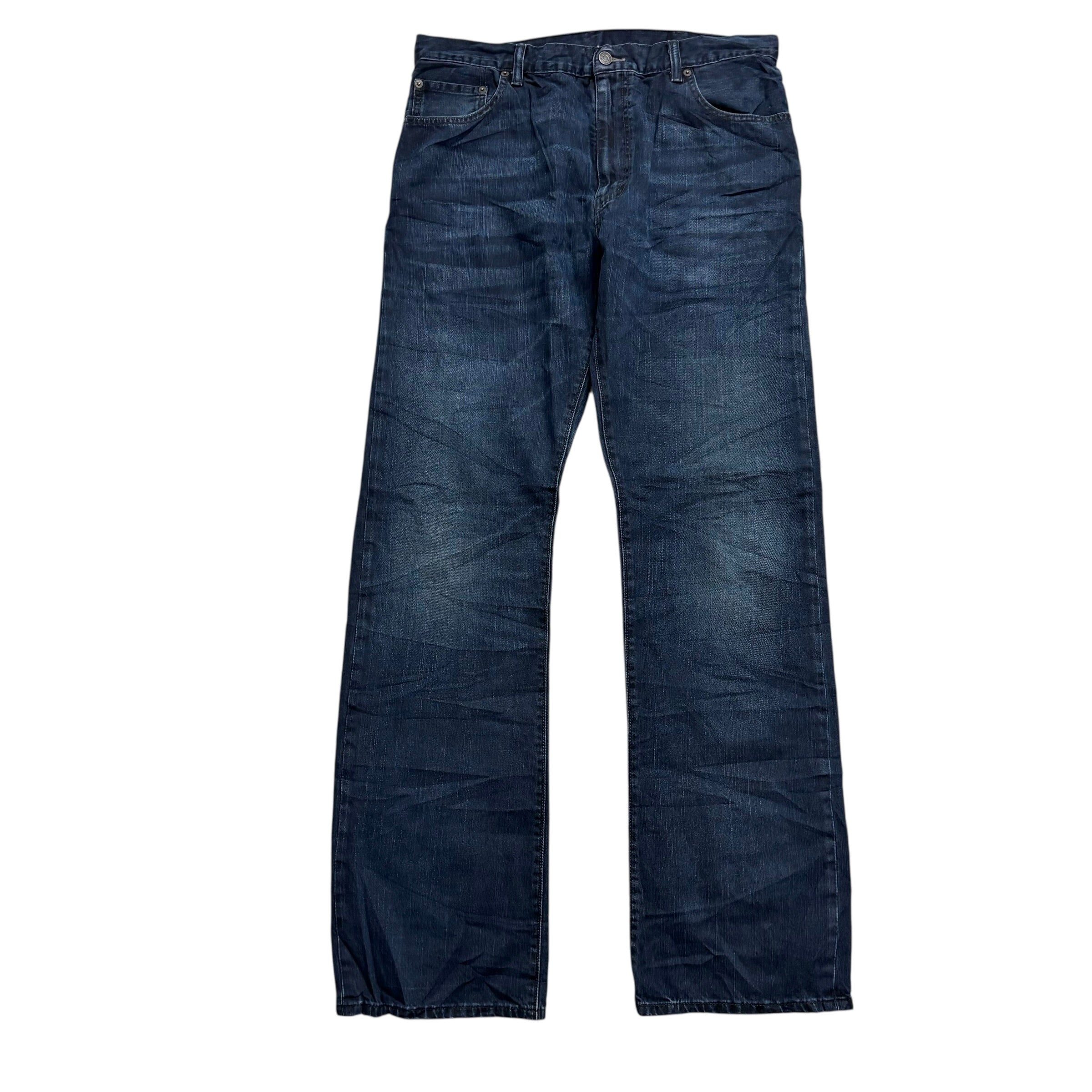 Levis 517 Jeans W36 L36 Mens Navy Blue Regular Bootcut Fit Denim (E)