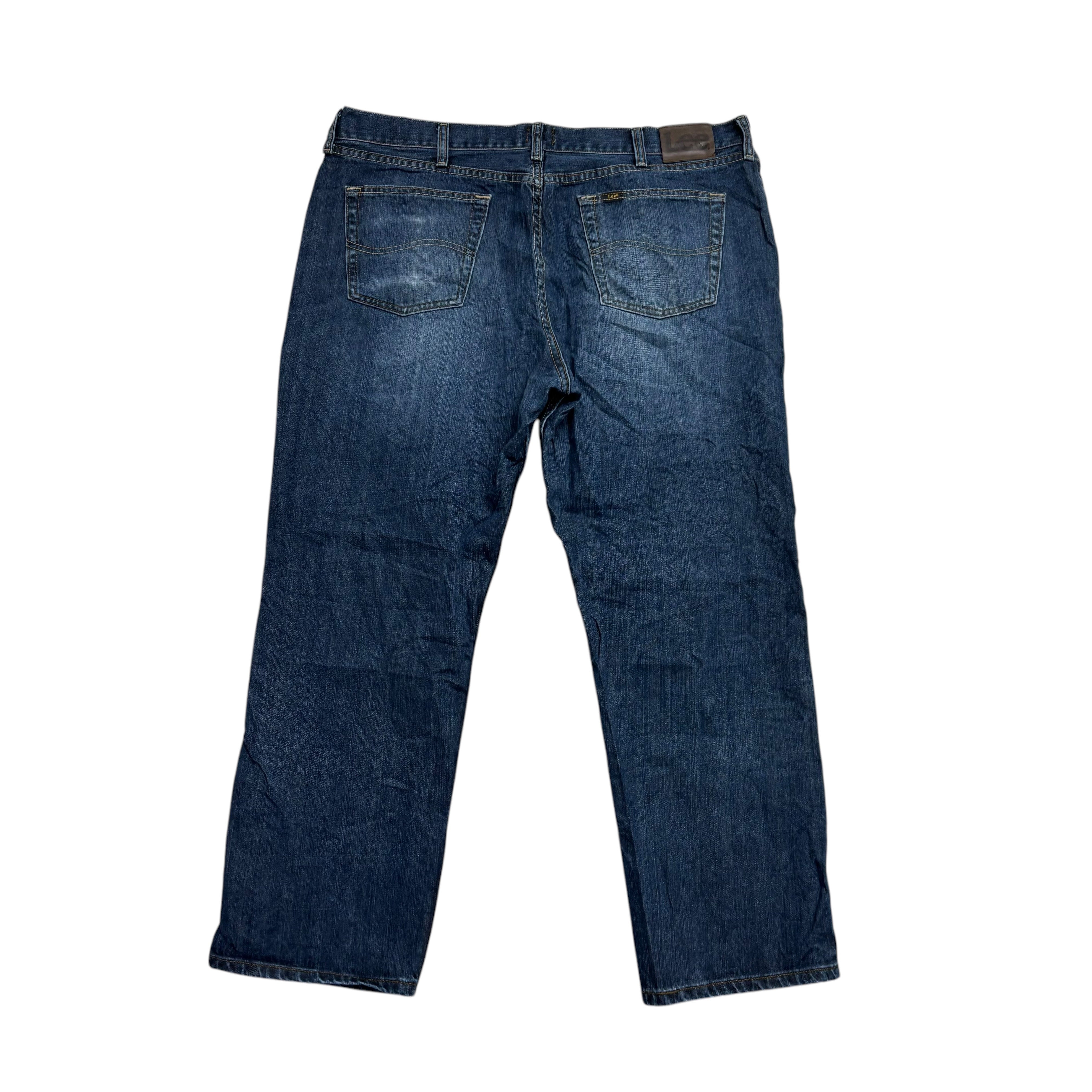 Lee Jeans W40 L29 Mens Dark Blue Relaxed Straight Fit Baggy Denim (E)