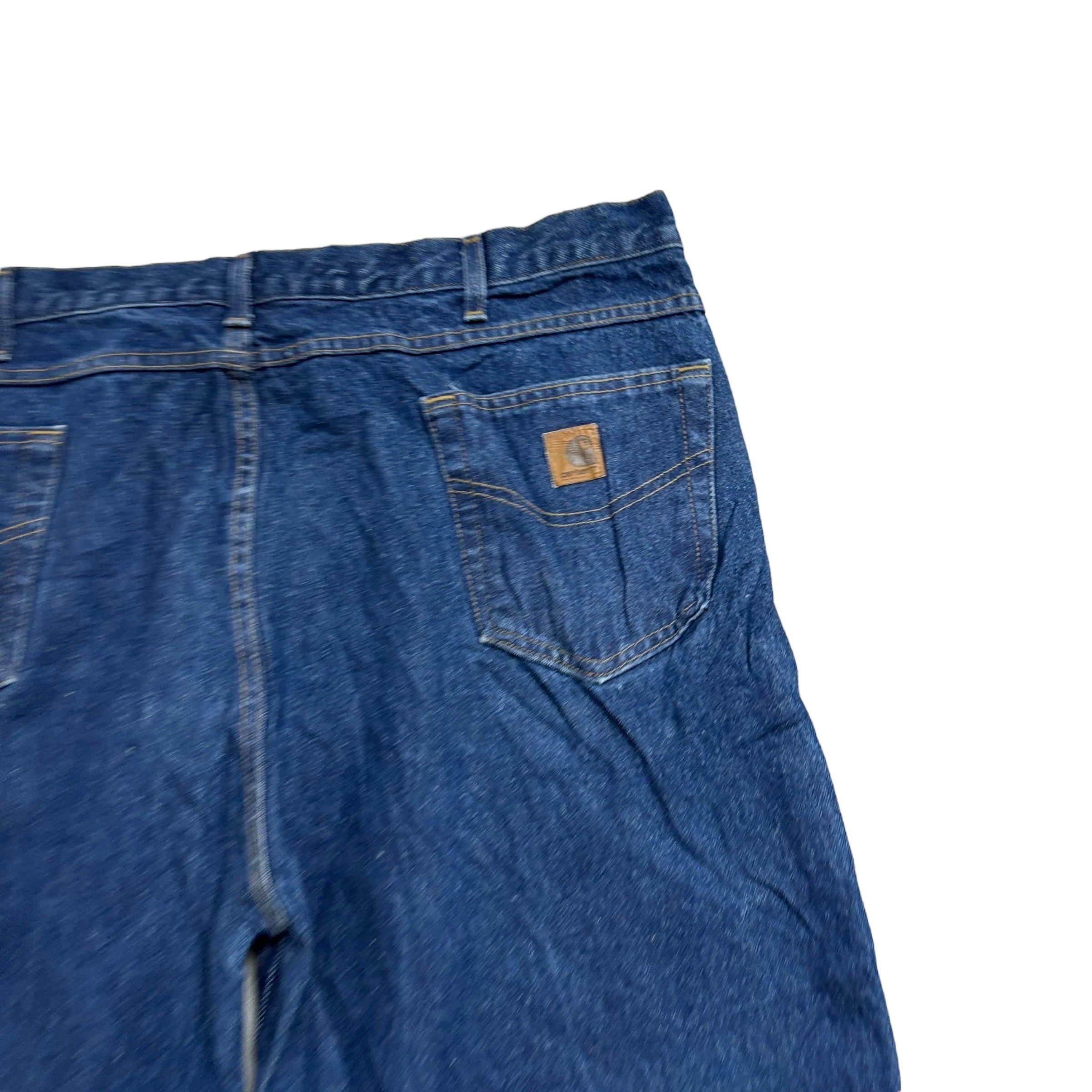 Carhartt Jeans W42 L30 Mens Mid Blue Relaxed Straight Fit Denim (E)