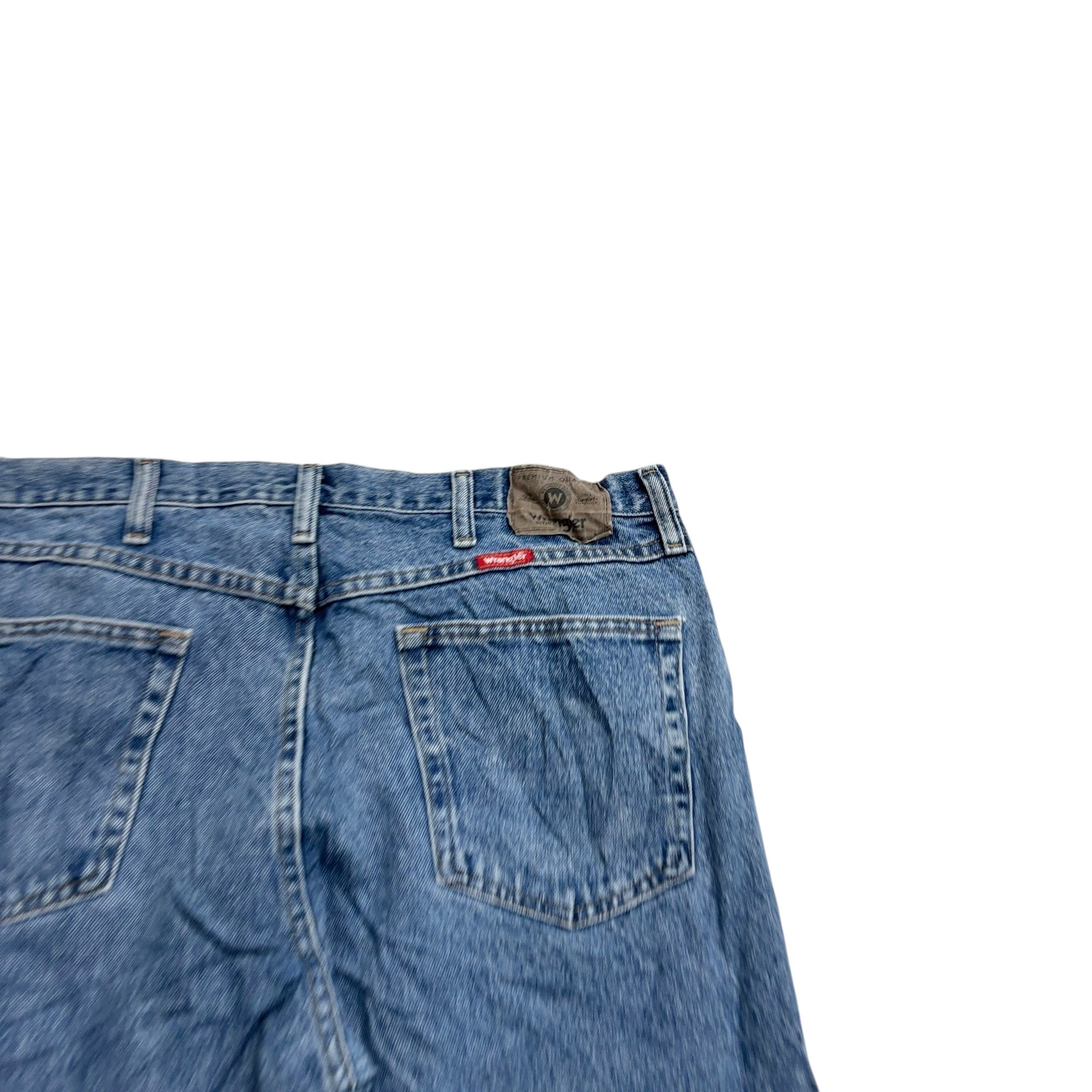 Wrangler Jeans W36 L30 Mens Light Blue Regular Straight Fit Vintage Denim
