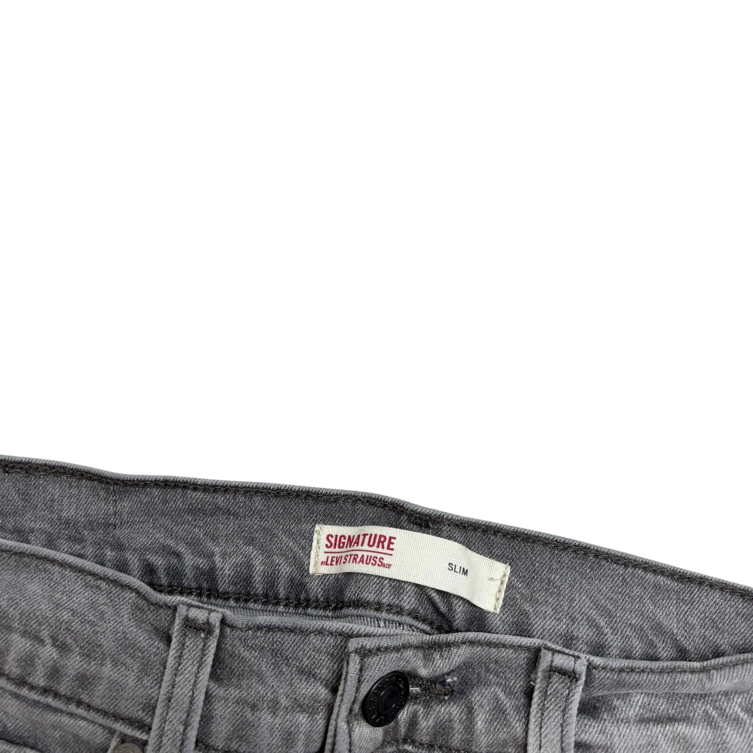Levis Signature Jeans W31 L29 Mens Grey Slim Fit Stretch Denim