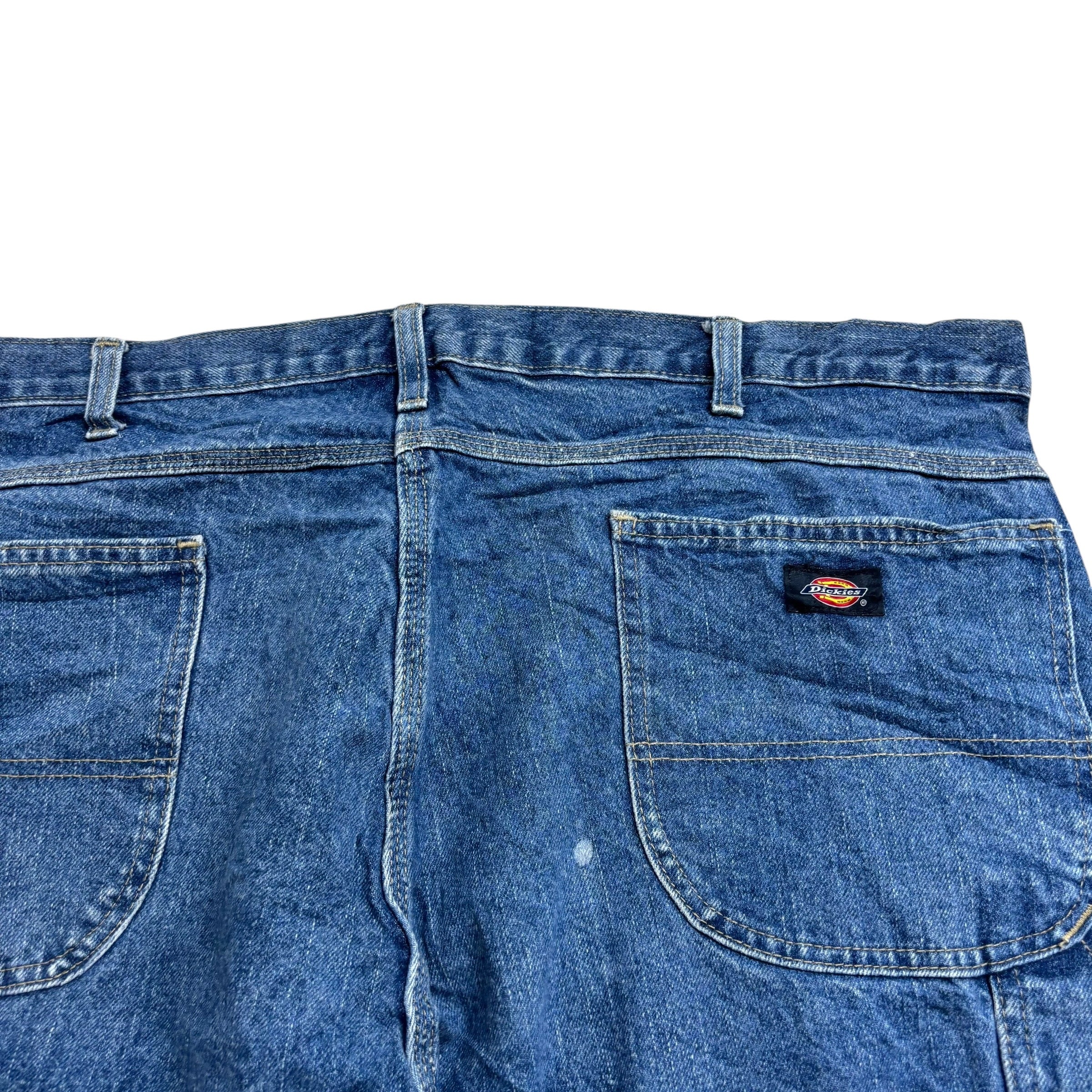 Dickies Carpenter Jeans W42 L32 Mens Mid Blue Relaxed Straight Fit Pants