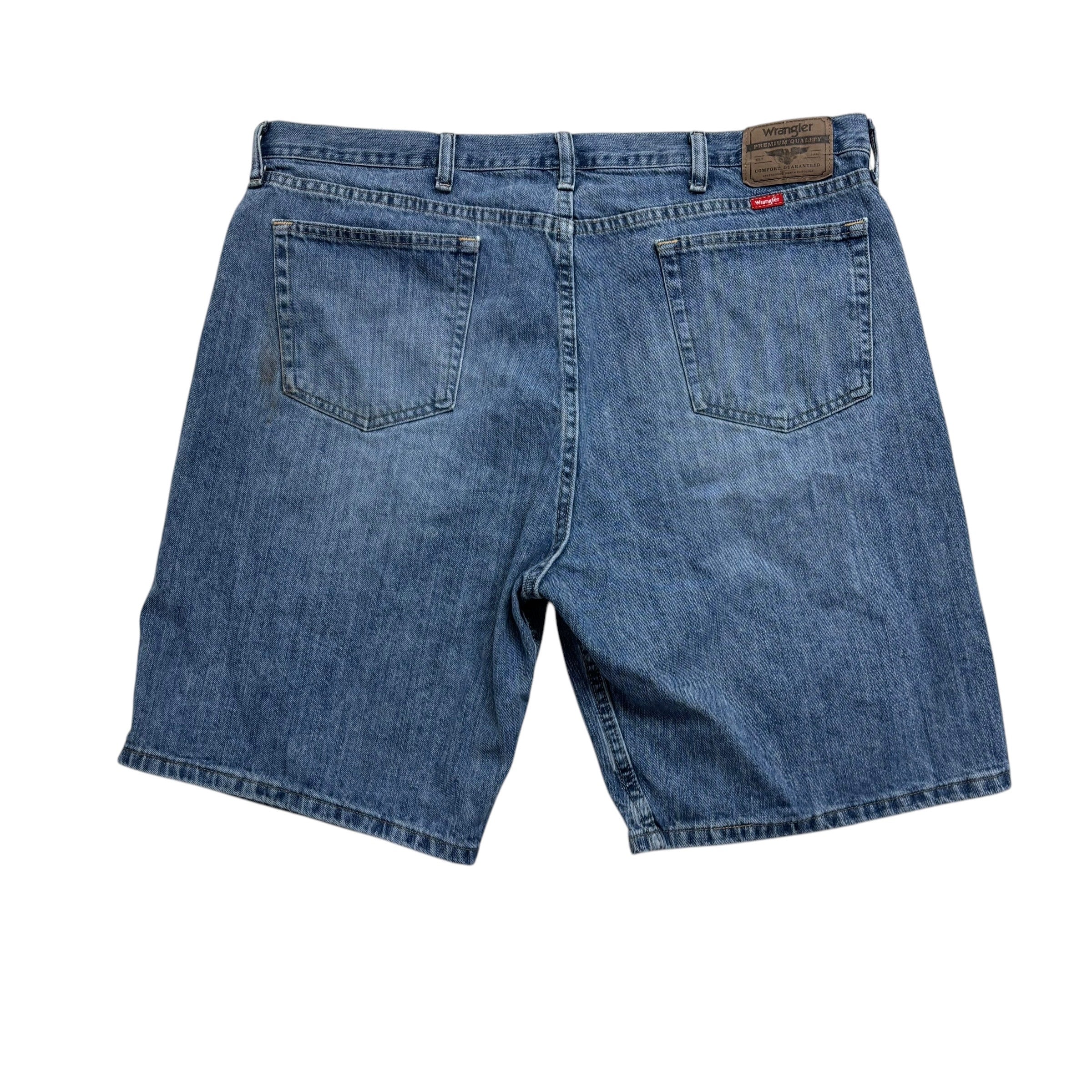 Wrangler Baggy Jorts W40 Mens Denim Shorts Mid Blue Relaxed Fit (F)