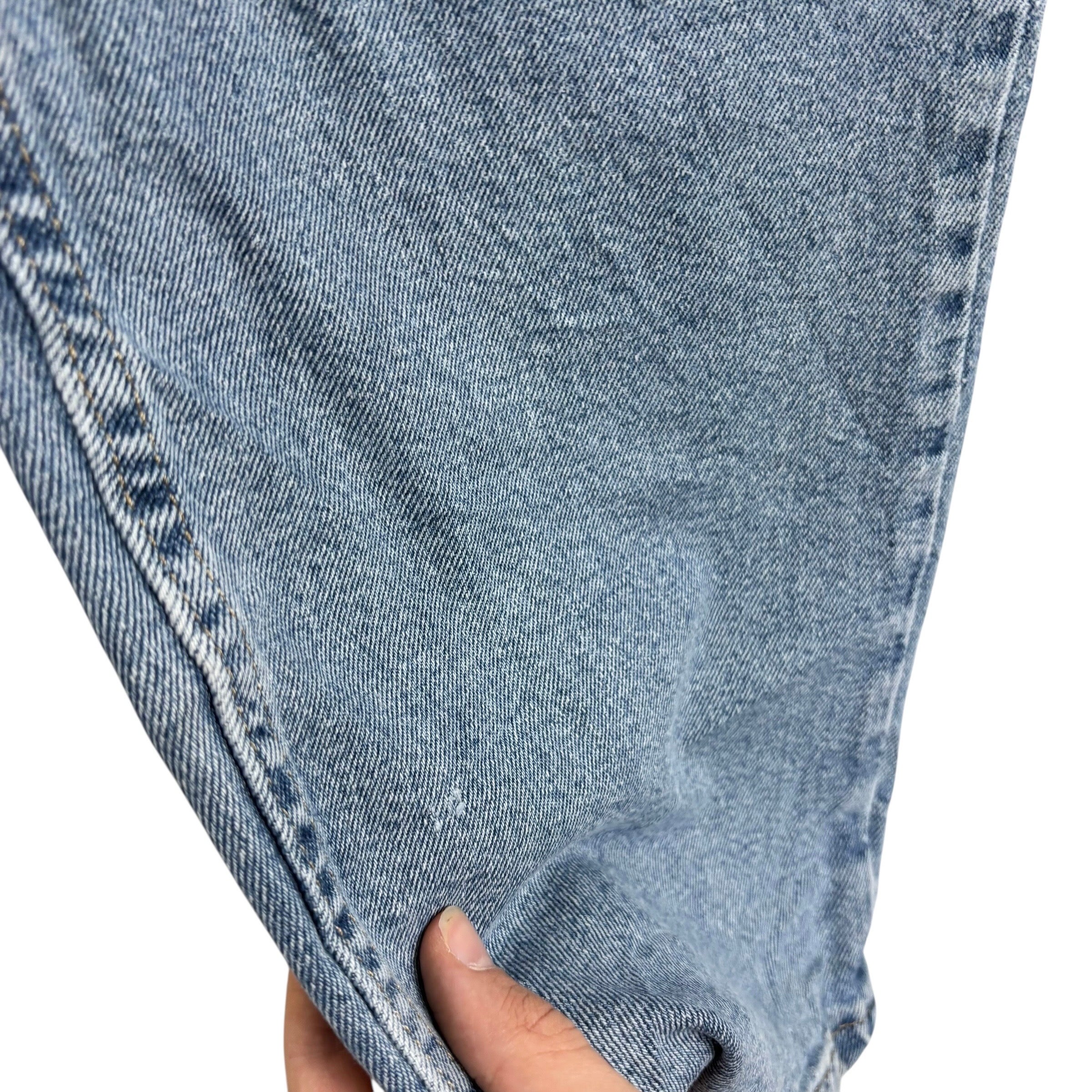 Wrangler Jeans W40 L30 Mens Light Blue Regular Straight Fit Stretch Denim