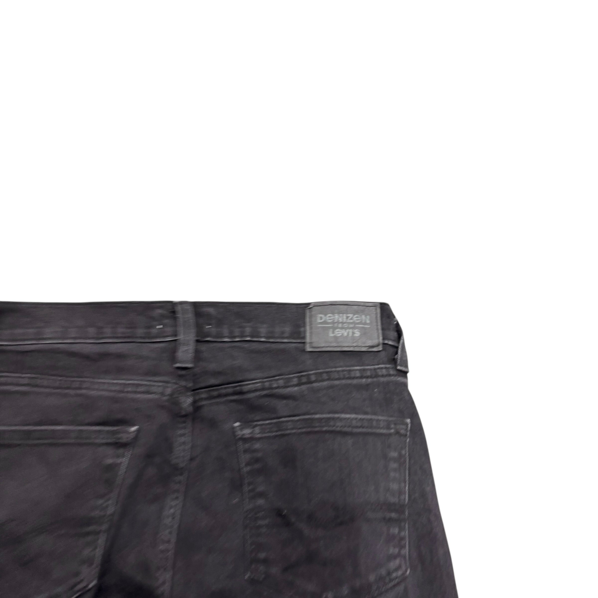 Levis Denizen Jeans W30 L30 Mens Black Slim Fit Stretch Denim (E)