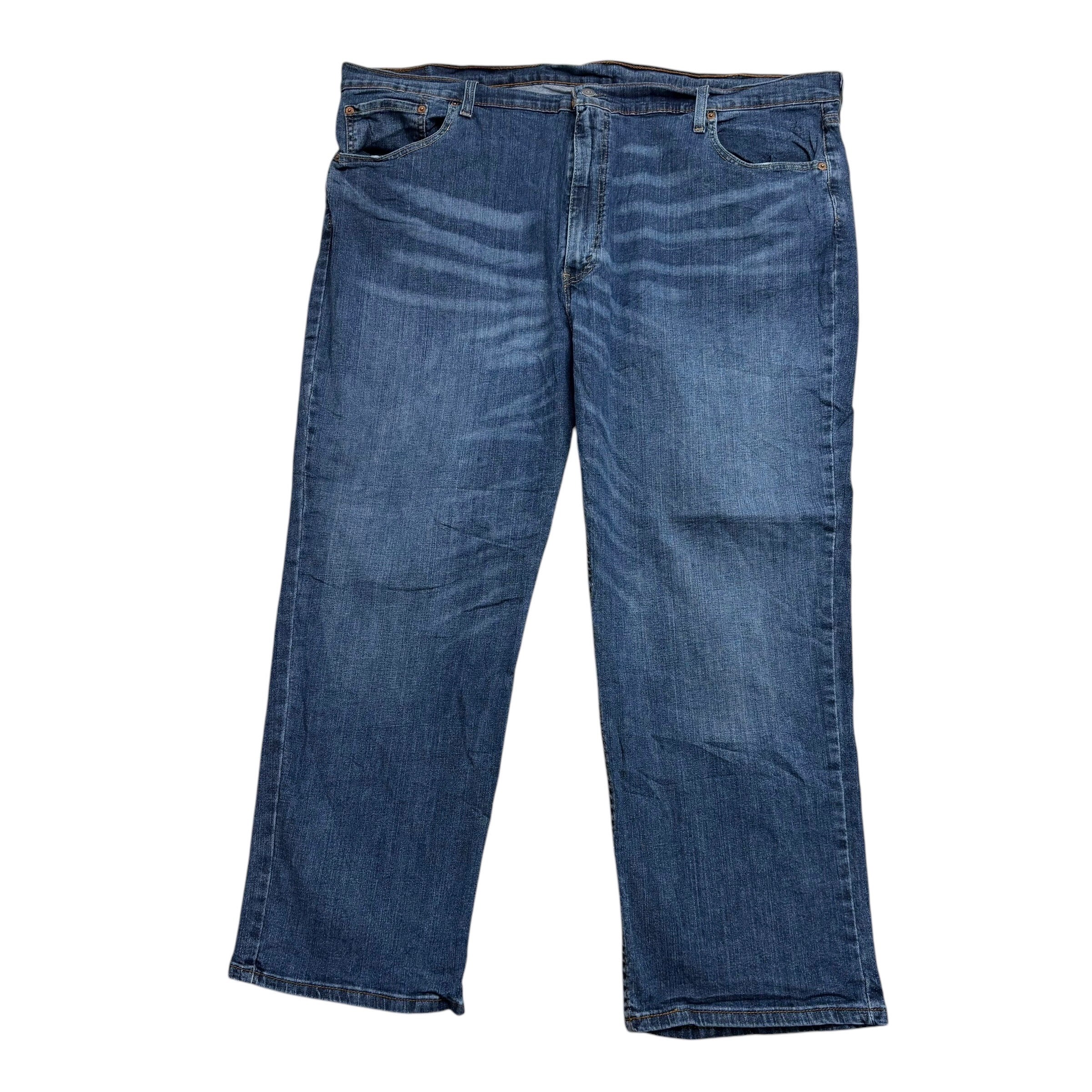 Levis 559 Jeans W48 L29 Mens Mid Blue Relaxed Straight Fit Stretch Denim (E)
