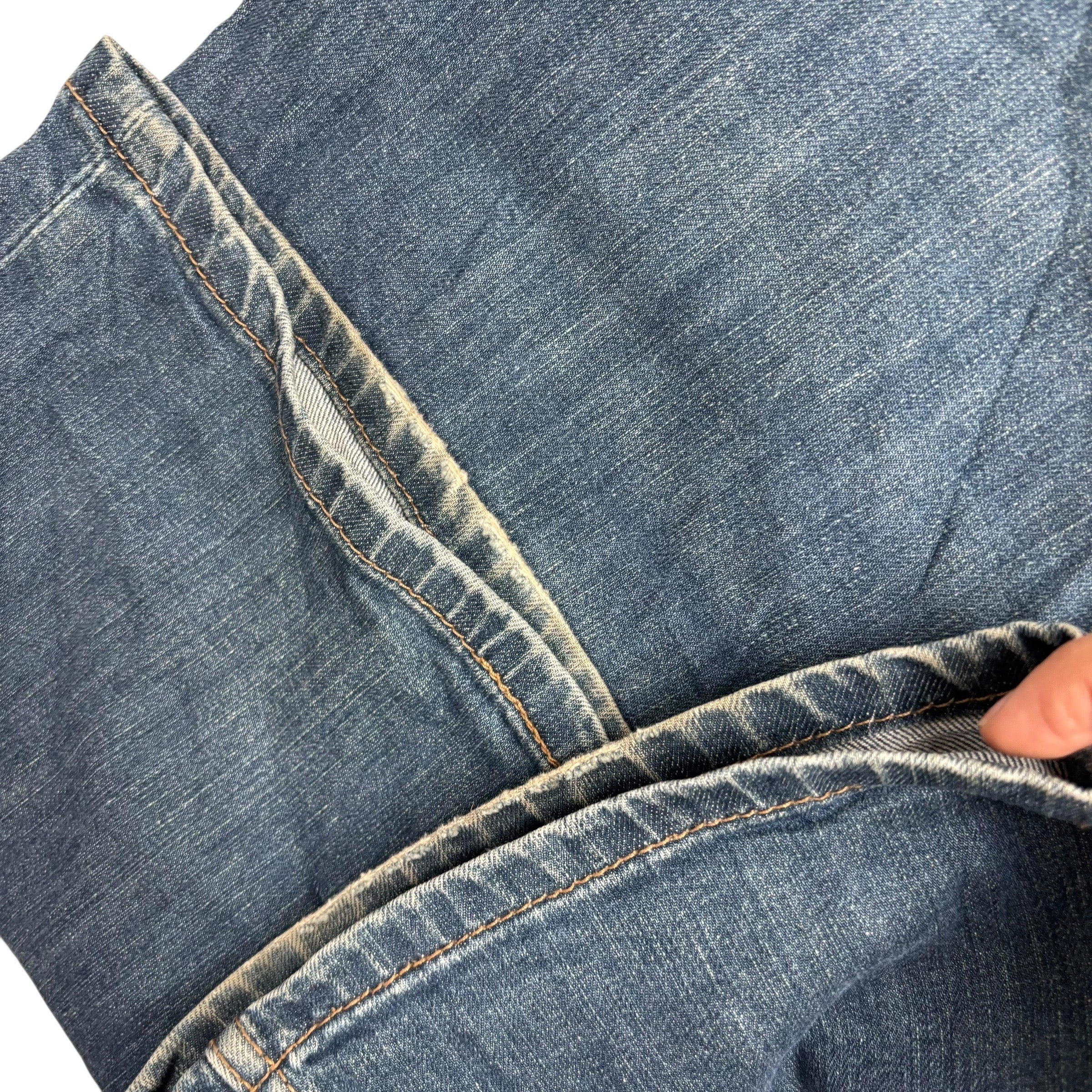 Levis 559 Jeans W36 L34 Mens Dark Blue Baggy Relaxed Straight Fit Stretch Denim