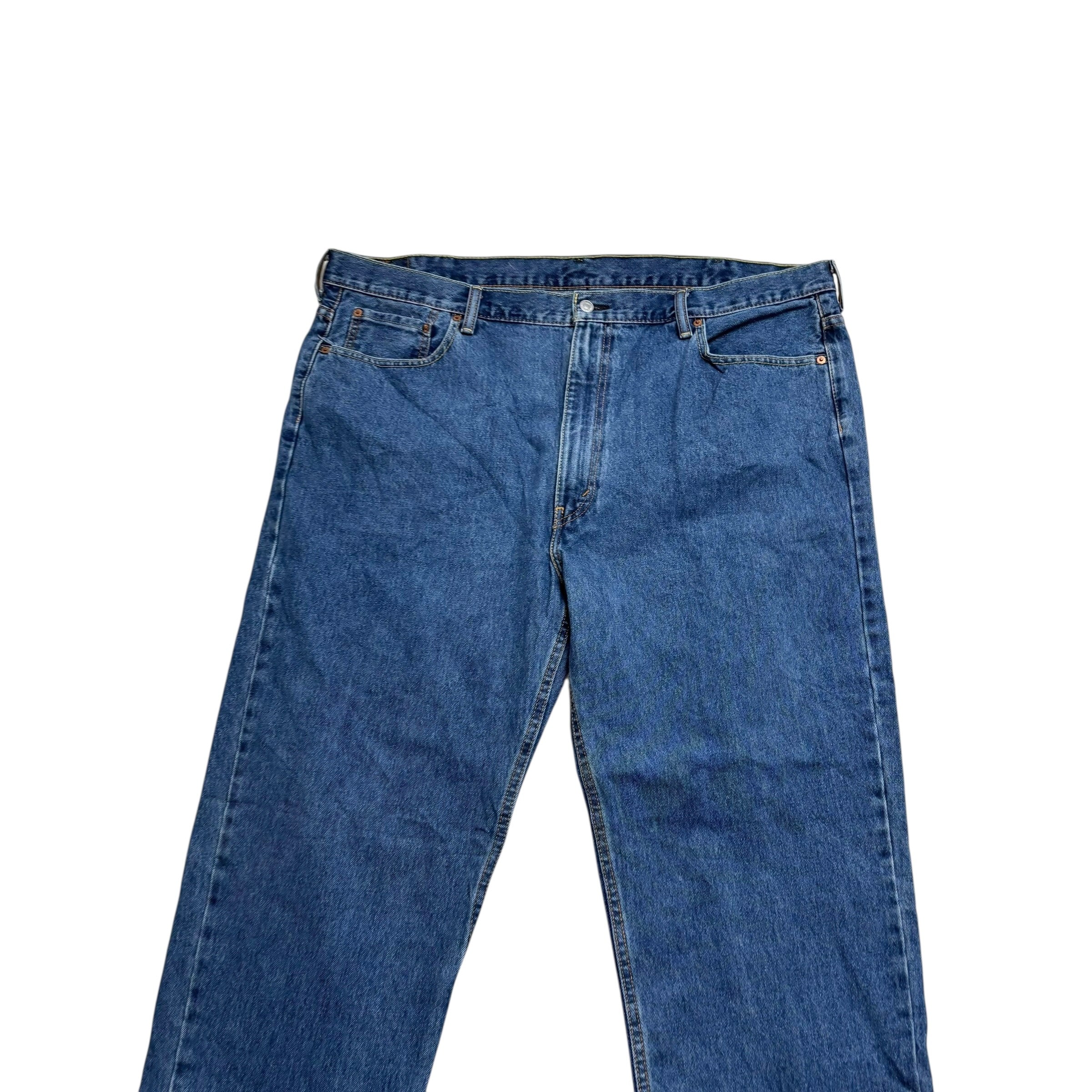 Levis 550 Jeans W46 L29 Mens Mid Blue Baggy Relaxed Straight Fit Denim (E)