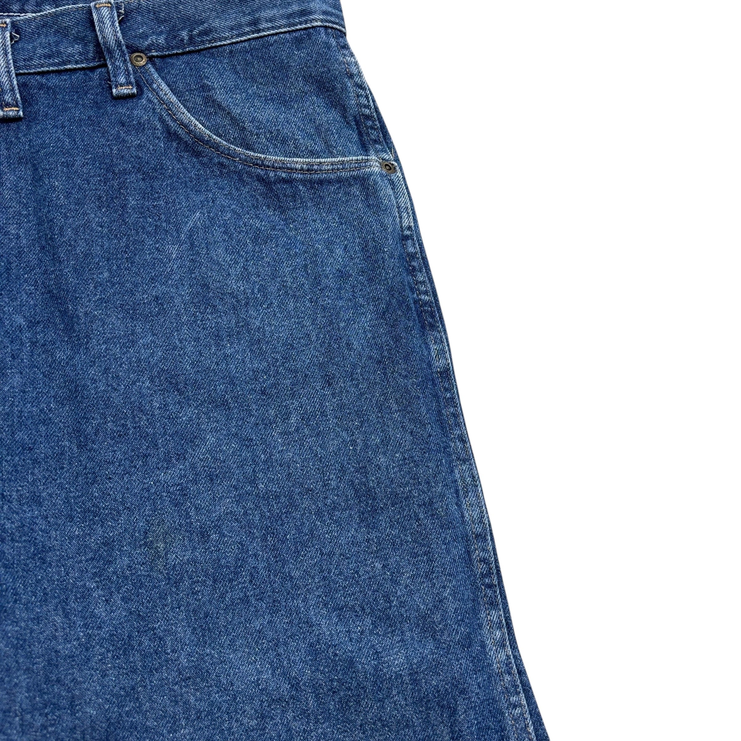 Wrangler Jeans W44 L30 Mens Mid Blue Regular Straight Fit Vintage Denim