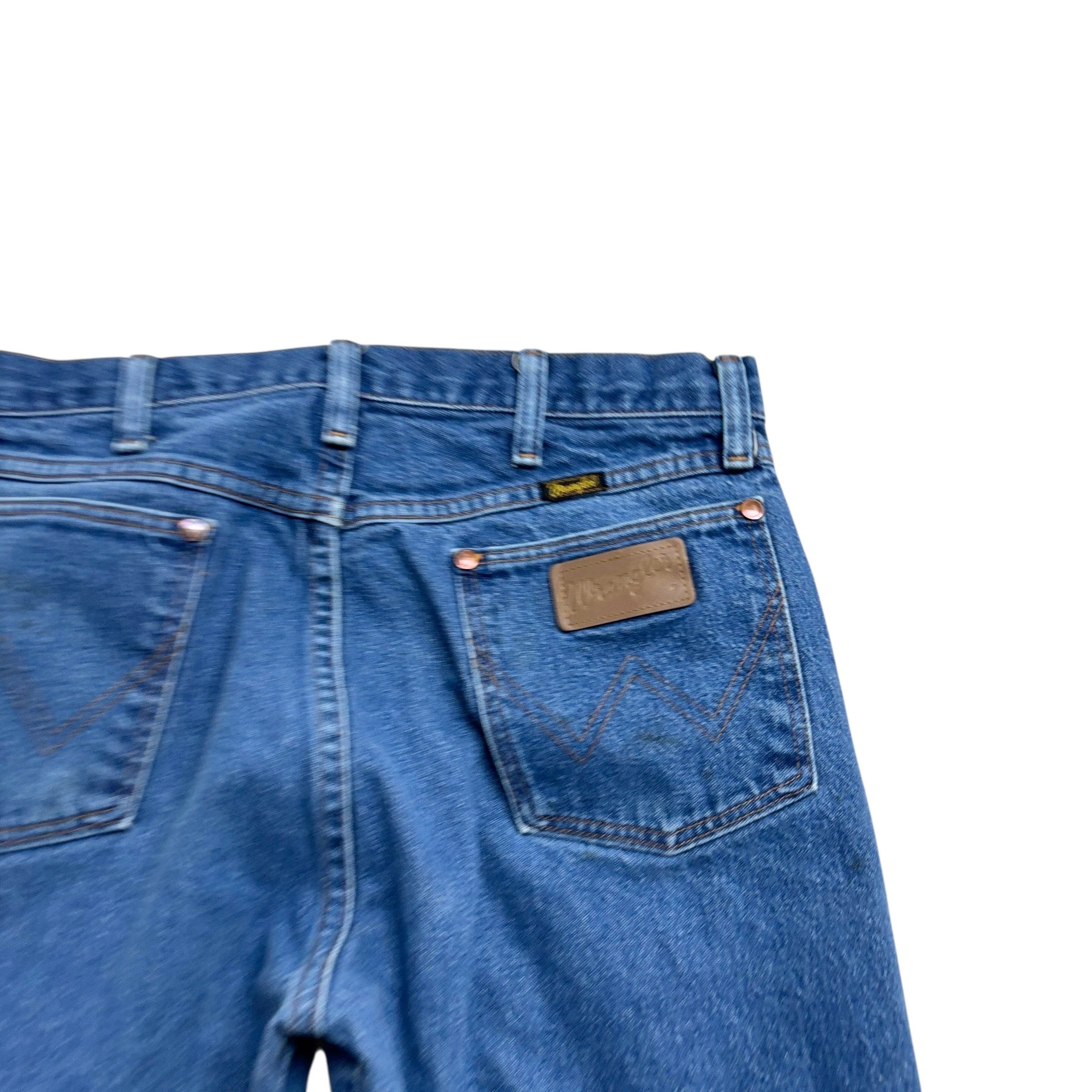 Wrangler Jeans Cowboy Cut W31 L30 Mens Mid Blue 13MWZ Vintage Made In USA (F)