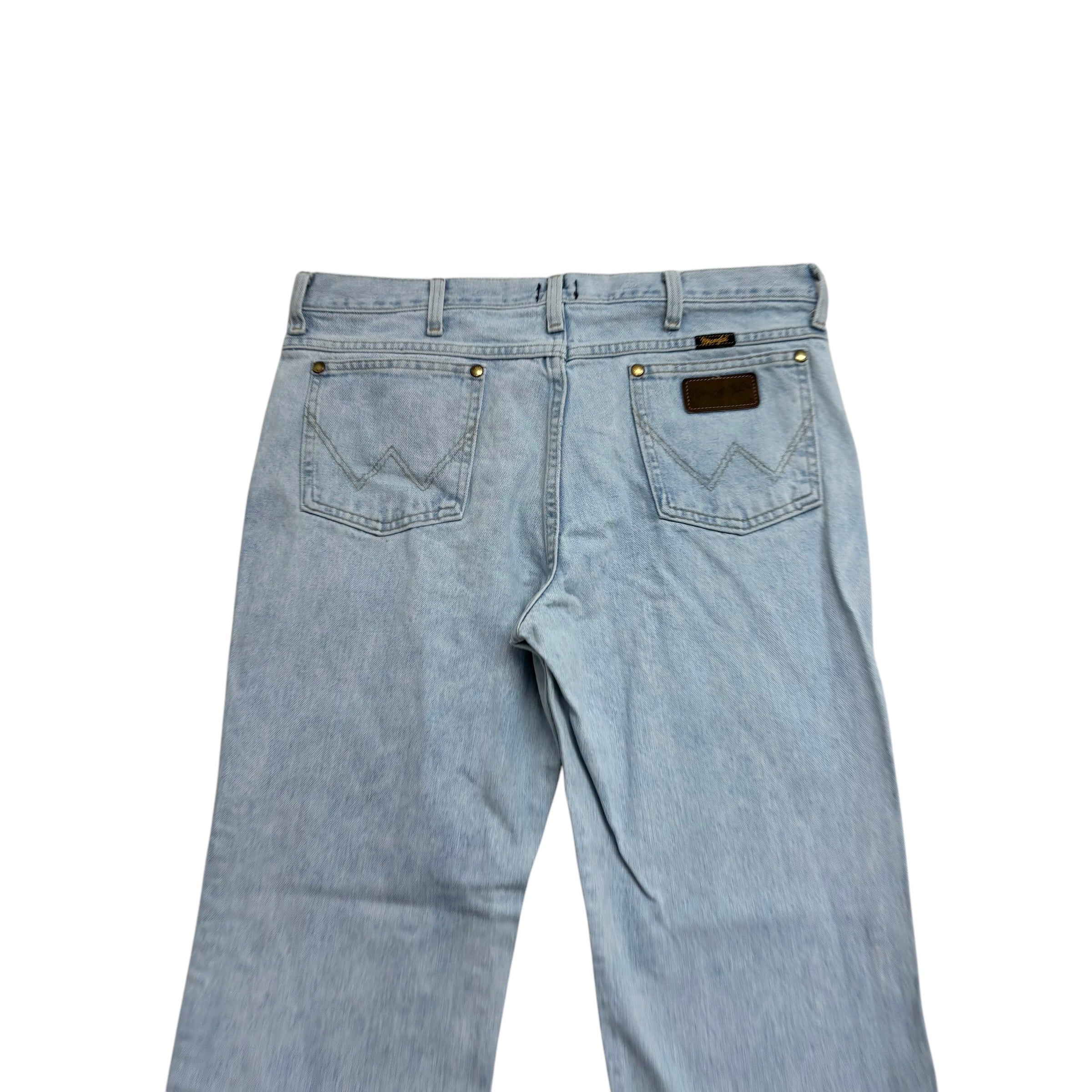 Wrangler Jeans Cowboy Cut W35 L30 Mens Light Blue 36MWZ Slim Fit Denim