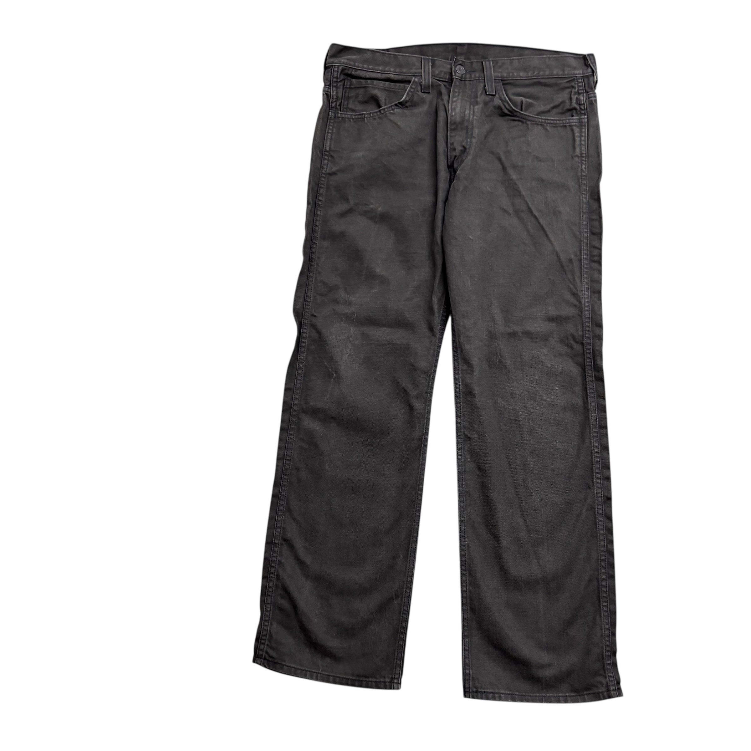 Levis 569 Jeans W34 L32 Mens Brown Baggy Relaxed Straight Fit Denim (E)