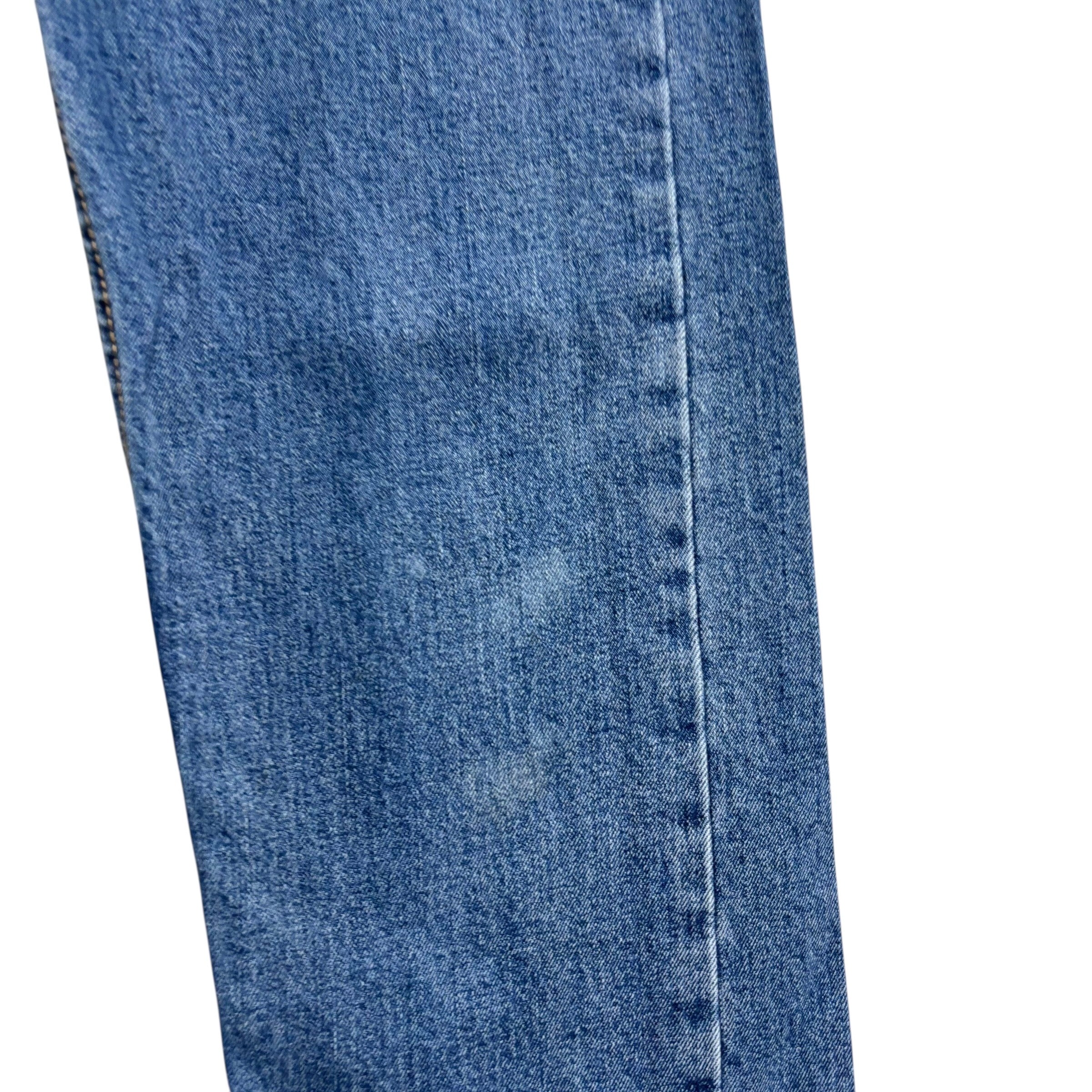 Levis 505 Jeans W27 L30 Mens Mid Blue Regular Straight Fit Stretch Denim