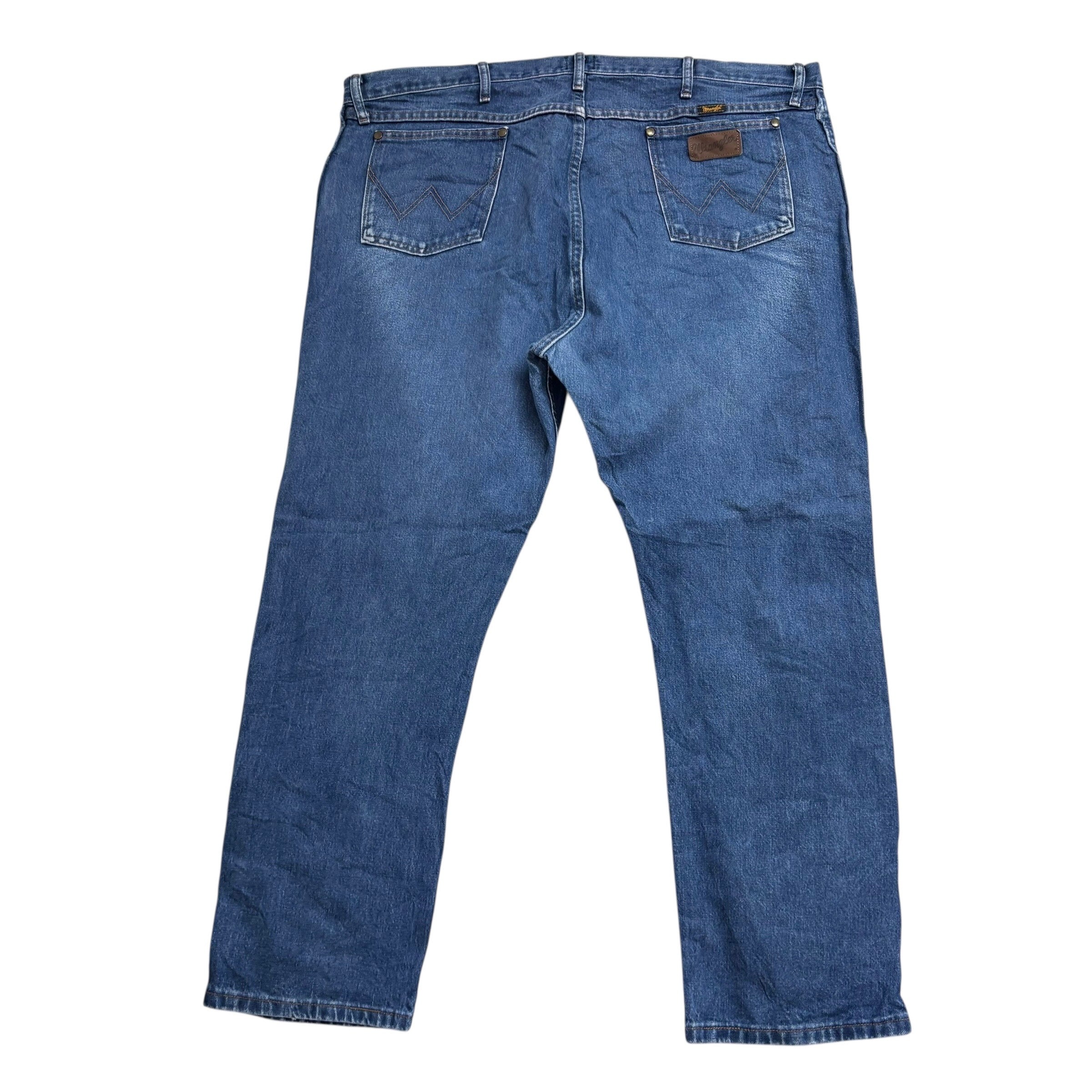 Wrangler Jeans Cowboy Cut W44 L30 Mens Mid Blue 47MWZ Original Fit Denim (E)