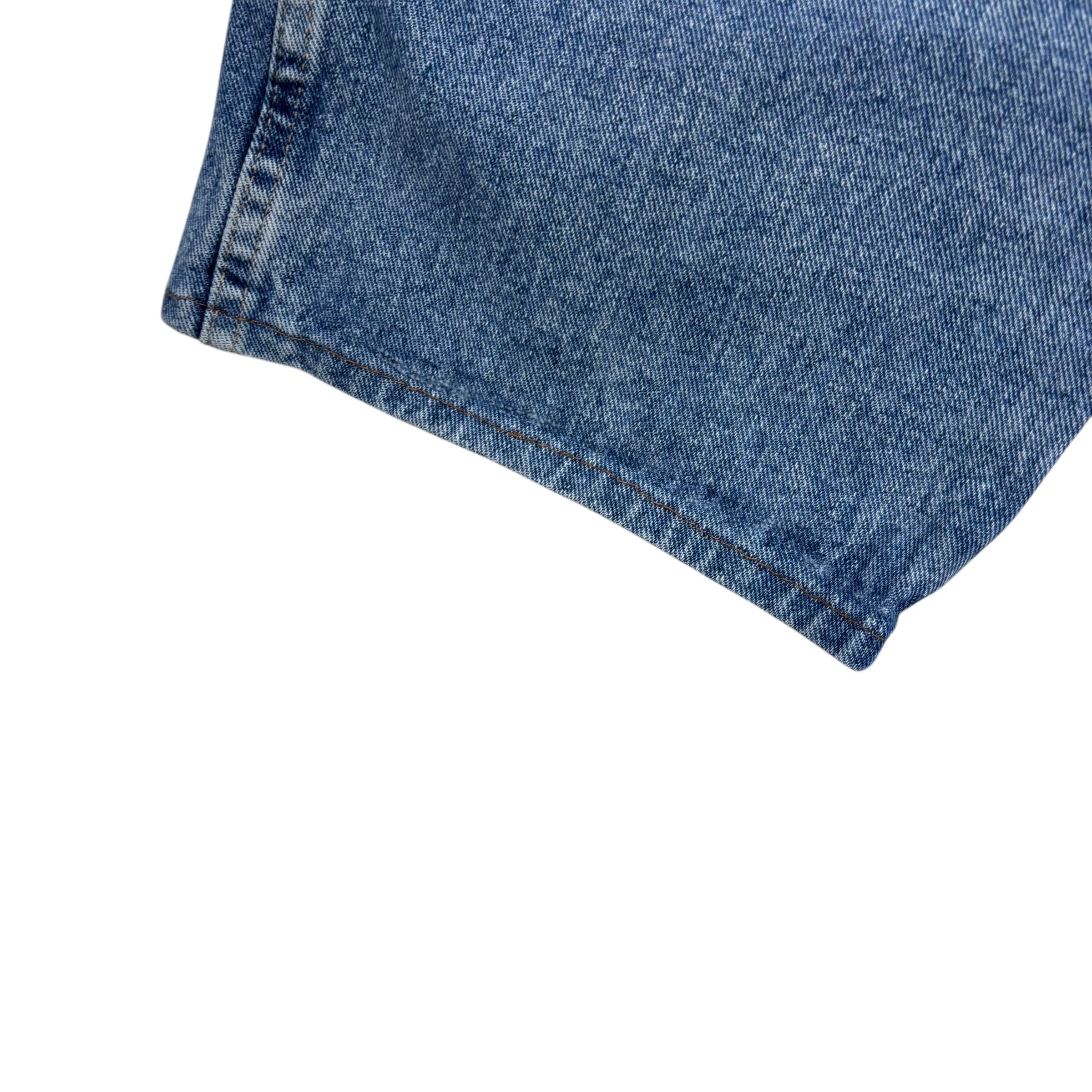 Lee Jeans W52 L27 Mens Mid Blue Relaxed Straight Fit Baggy Denim
