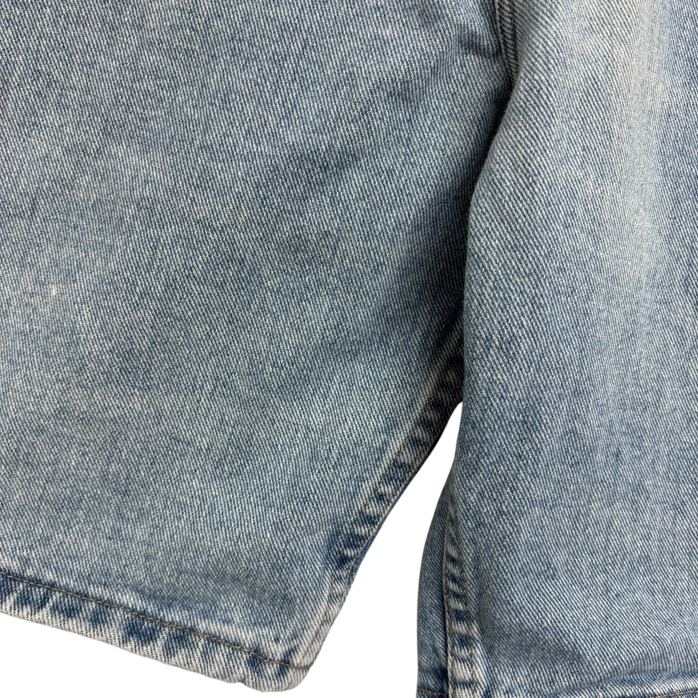 Wrangler Baggy Jorts W40 Mens Denim Shorts Light Blue Relaxed Fit