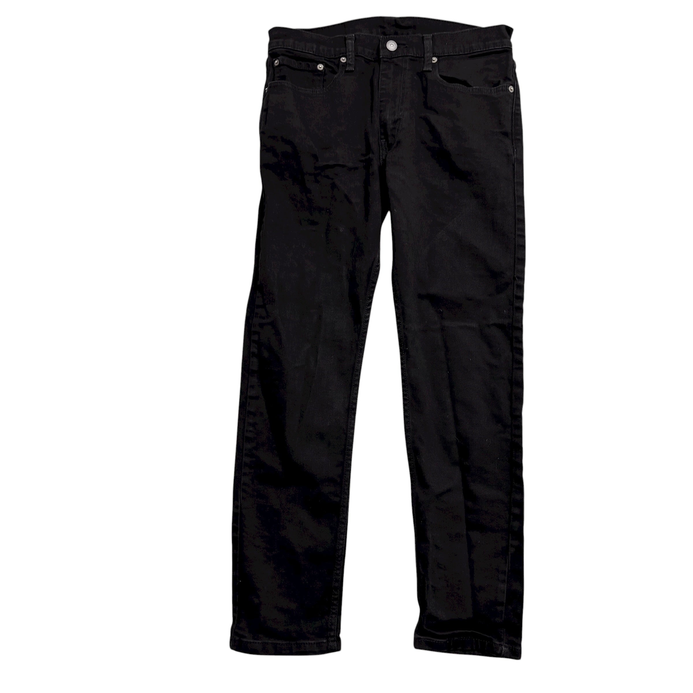 Levis 512 Jeans W30 L27 Mens Black Slim Tapered Fit Stretch Denim (E)