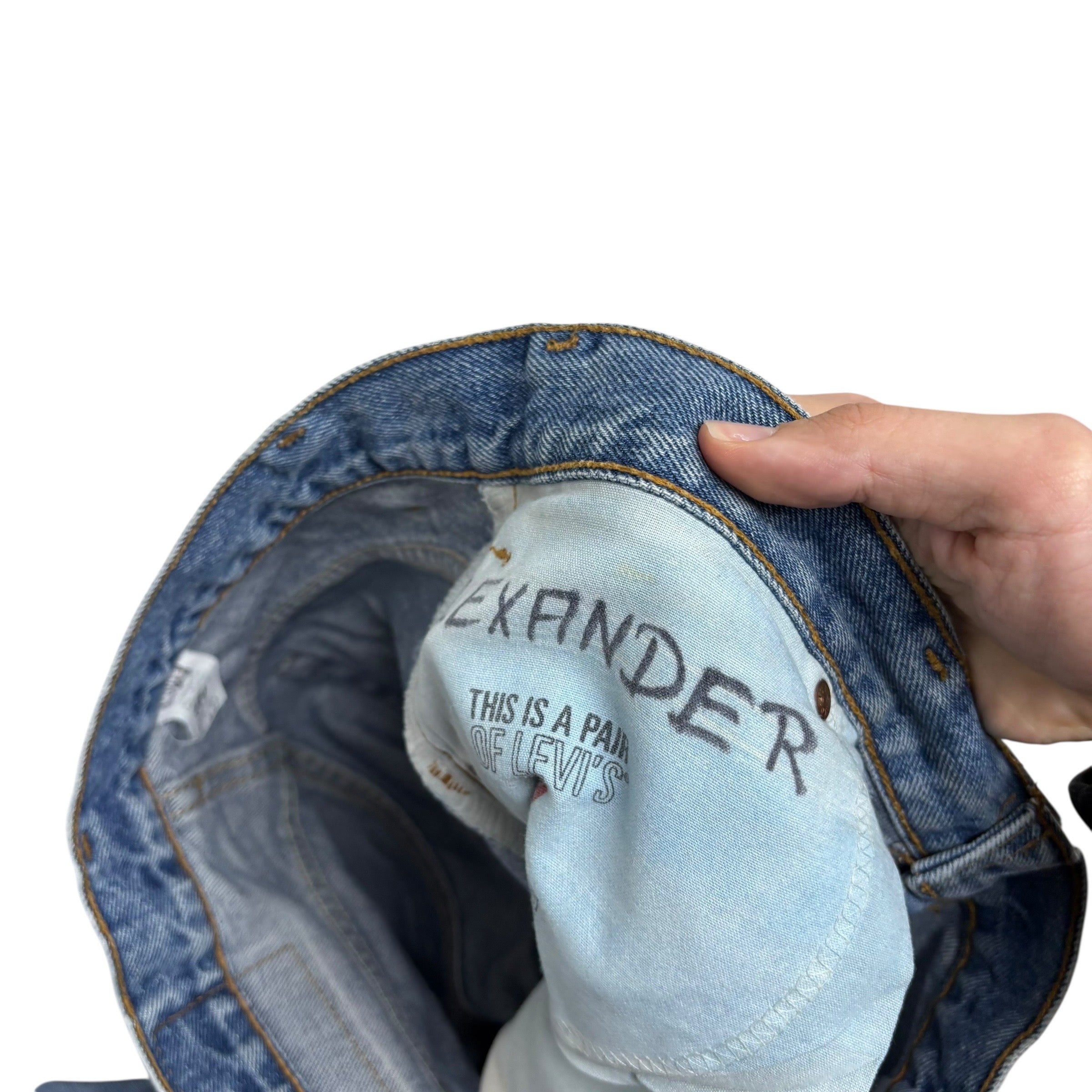 Levis 560 Jeans W36 L32 Mens Mid Blue Baggy Relaxed Tapered Fit Vintage Denim