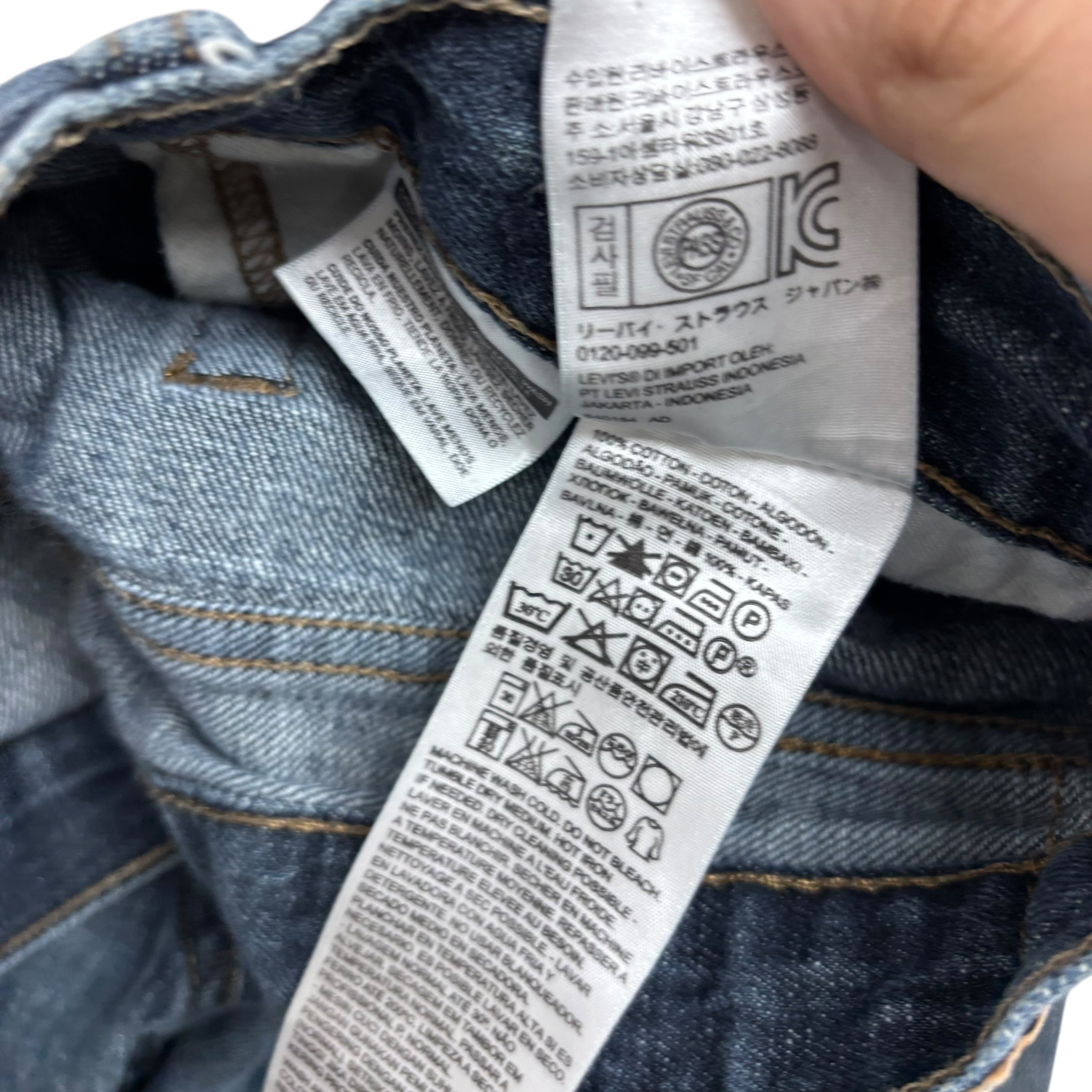 Levis 514 Jeans W32 L32 Mens Dark Blue Regular Straight Fit Denim (F)