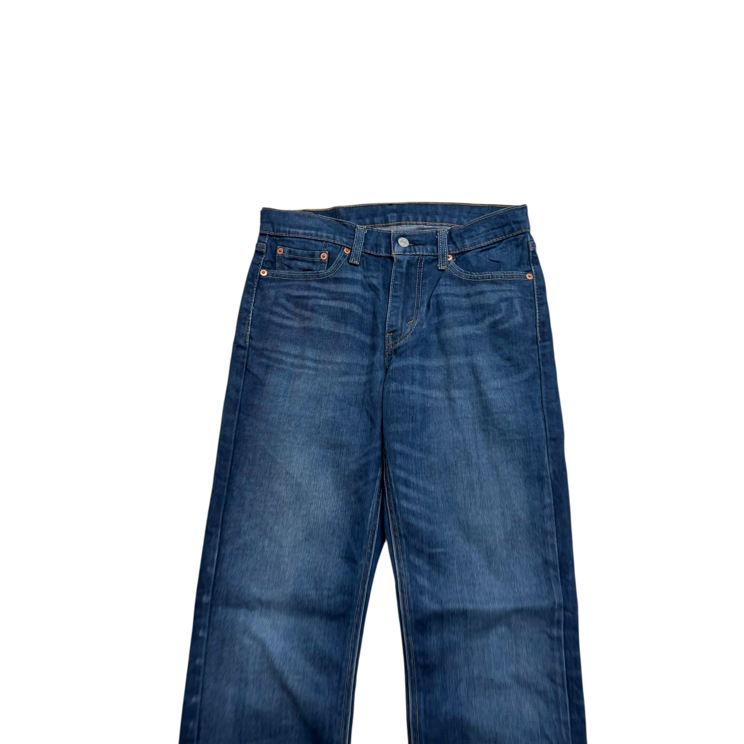 Levis 541 Jeans W29 L32 Mens Mid Blue Athletic Tapered Fit Stretch Denim (E)