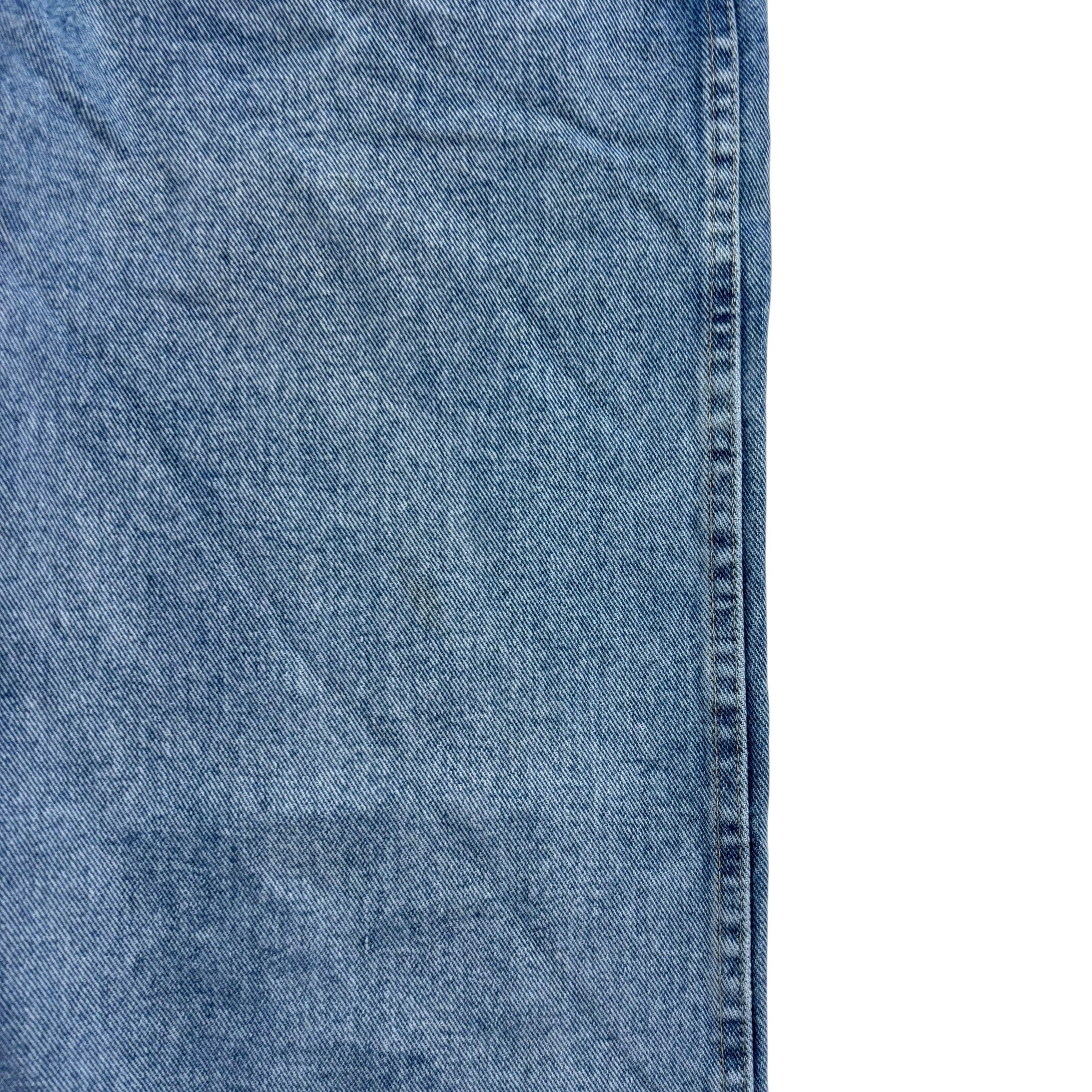 Wrangler Jeans W44 L26 Mens Light Blue Relaxed Straight Fit Vintage Denim