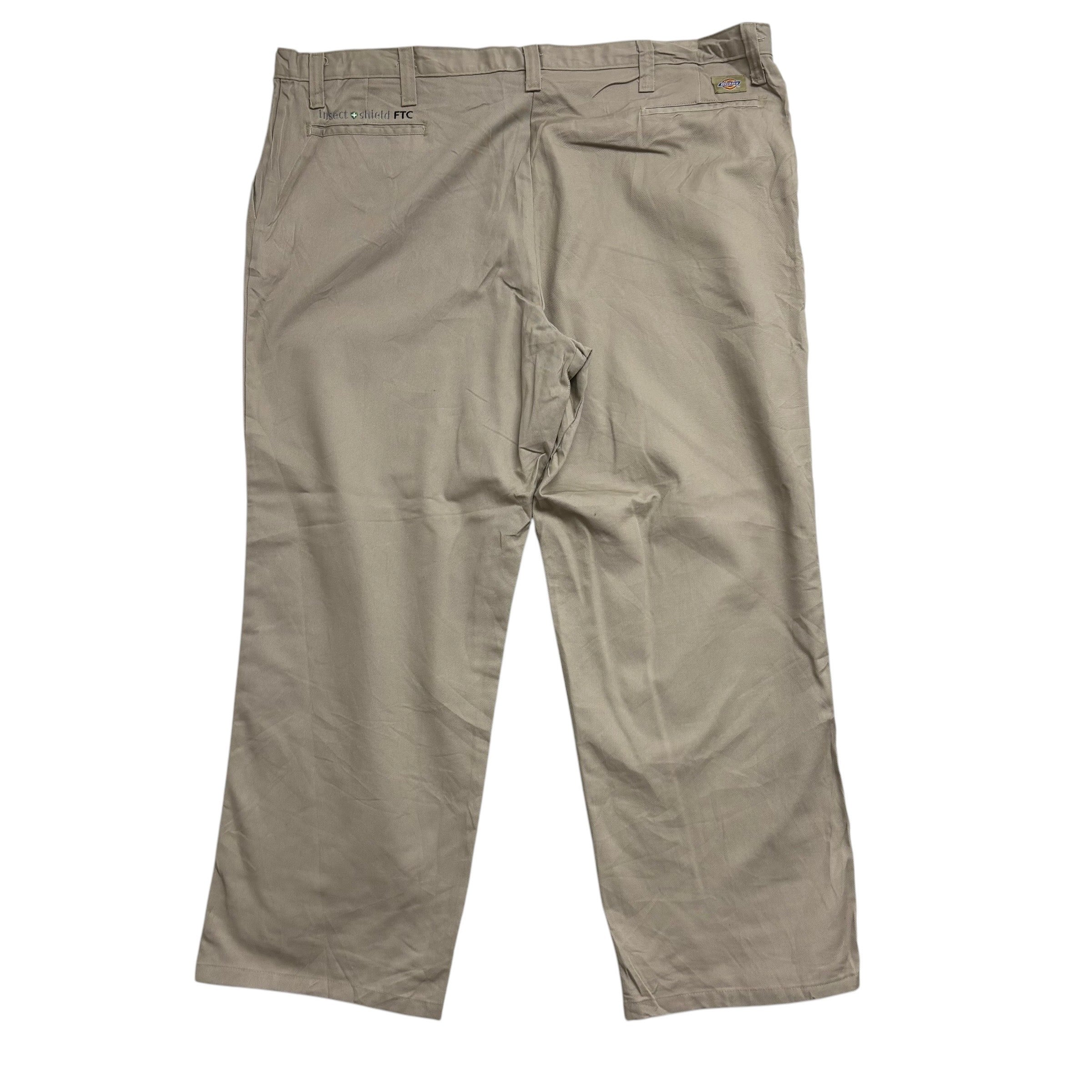 Dickies Trousers W46 L30 Mens Beige Pants Relaxed Straight Fit Workwear