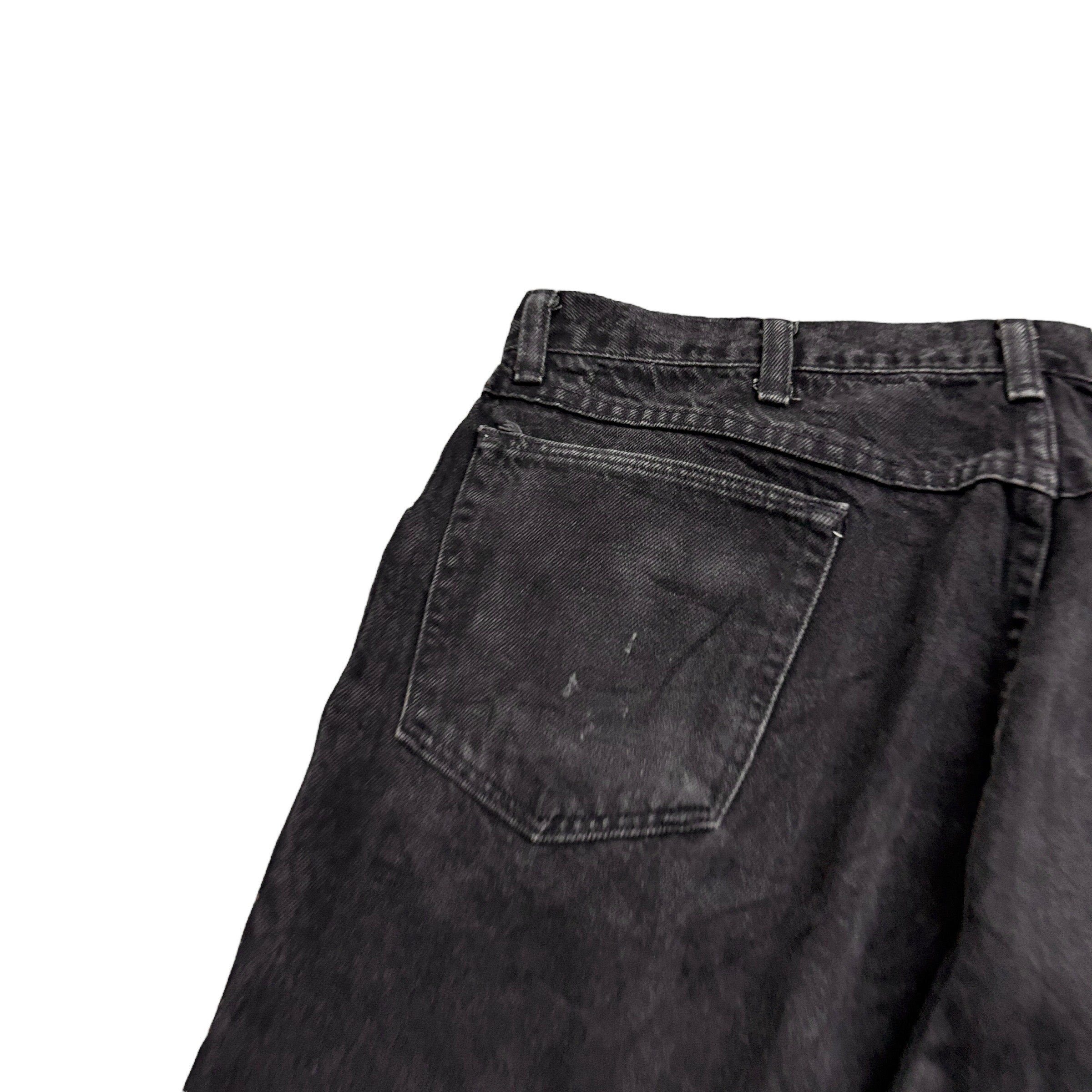 Wrangler Jeans W38 L32 Mens Black Relaxed Tapered USA Made Vintage (E)