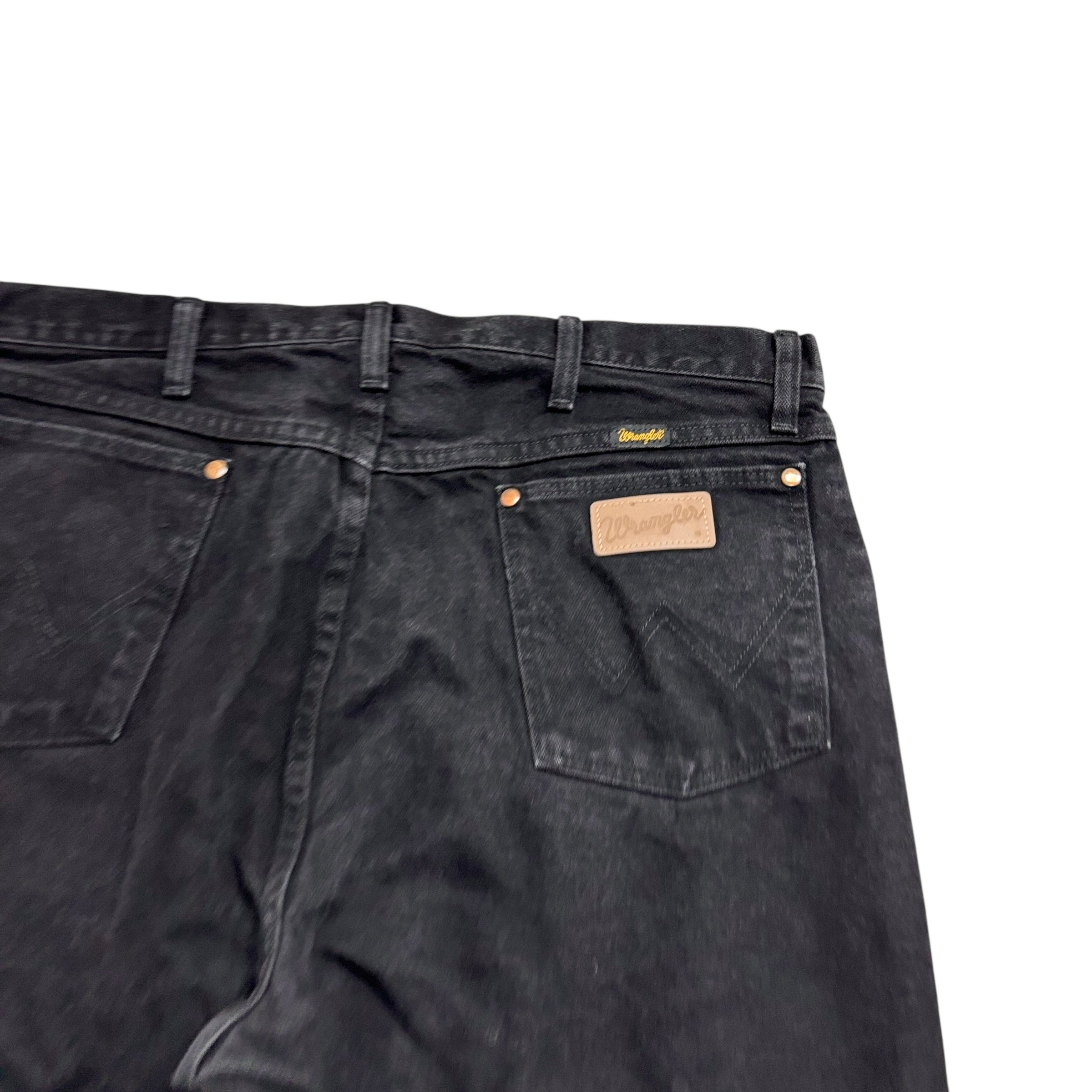 Wrangler Jeans Cowboy Cut W38 L36 Mens Black 13MWZ Original Fit Denim (E)
