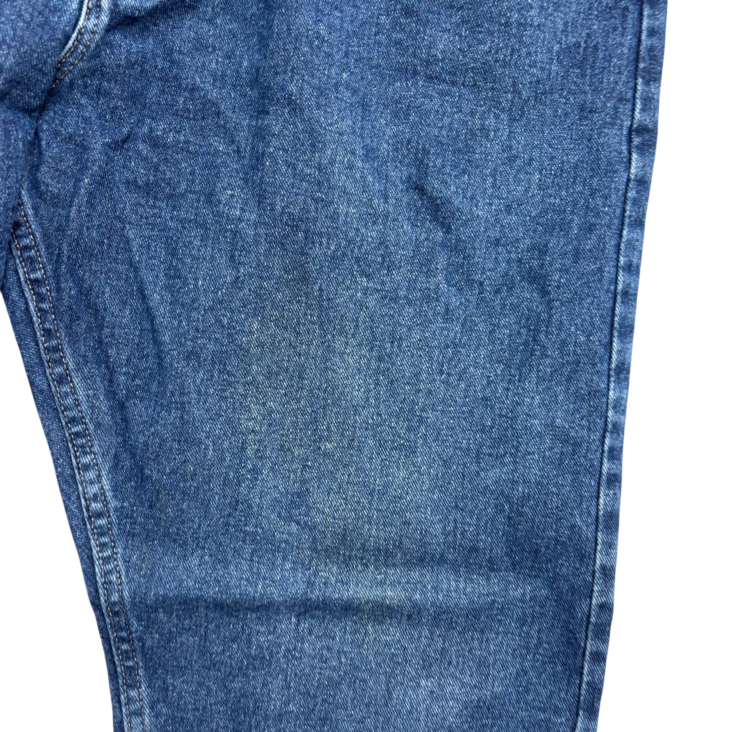 Wrangler Jeans W40 L30 Mens Mid Blue Relaxed Straight Fit Vintage Denim