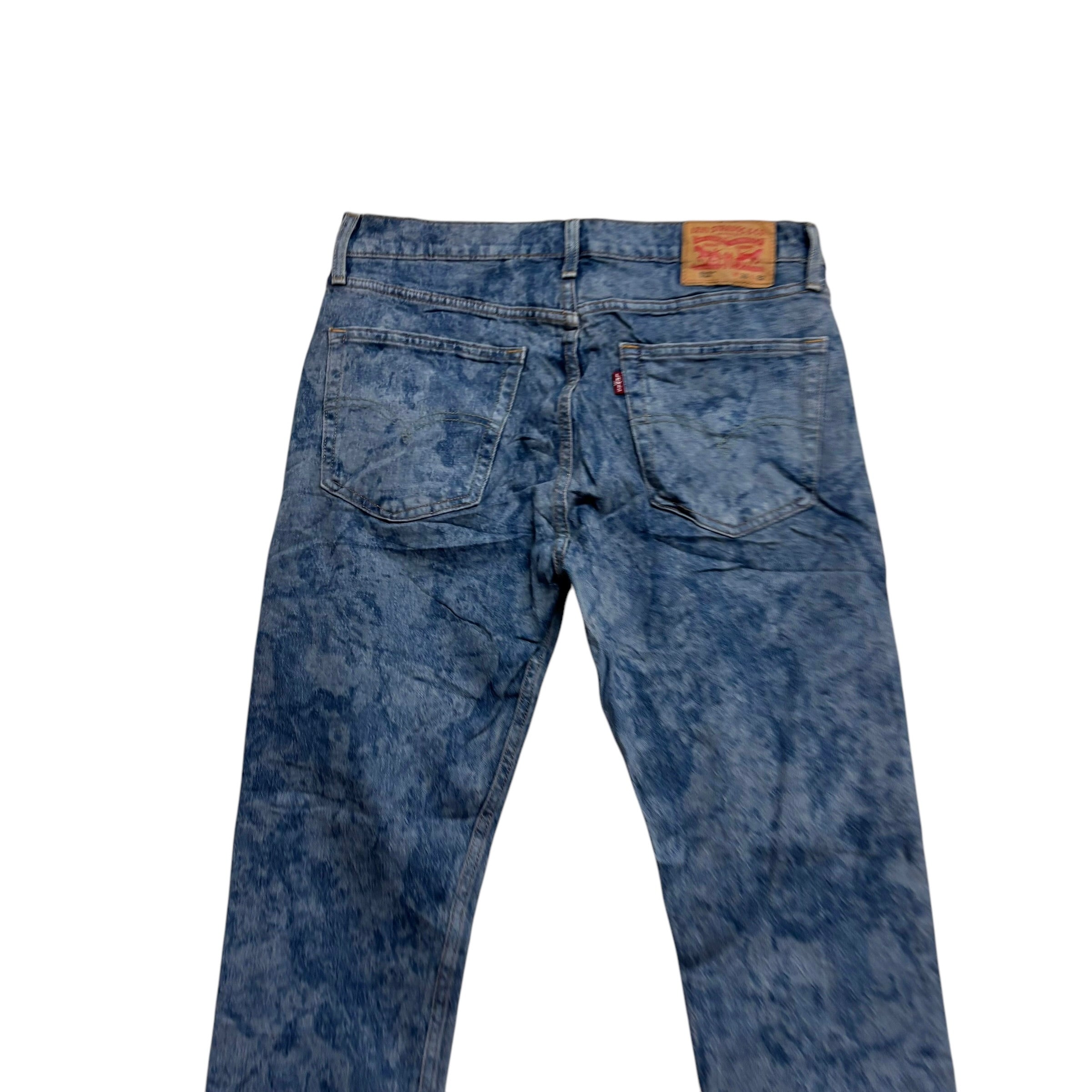 Levis 512 Jeans W30 L32 Mens Mid Blue Slim Tapered Fit Stretch Denim (E)