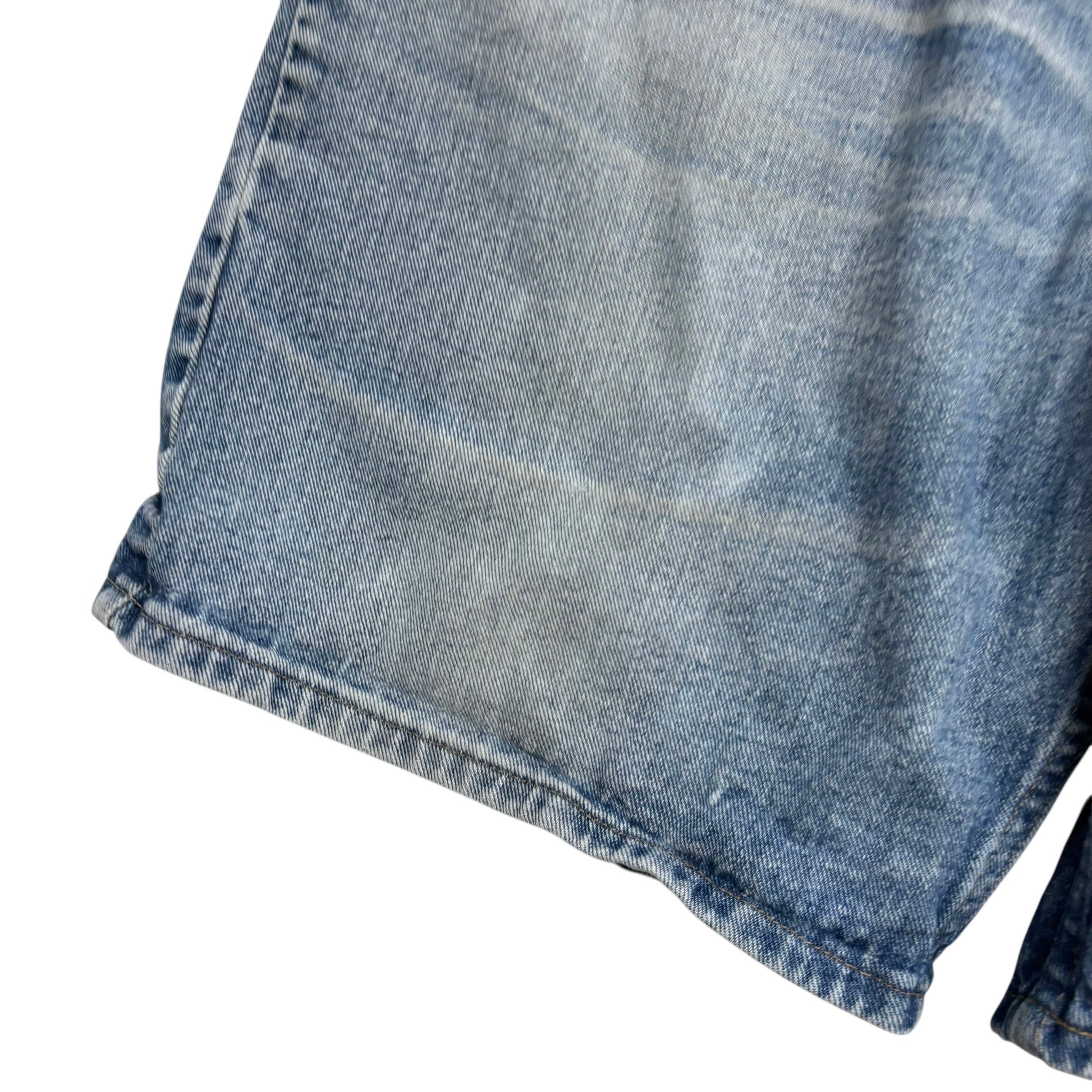 Wrangler Baggy Jorts W38 Mens Denim Shorts Light Blue Relaxed Fit (F)