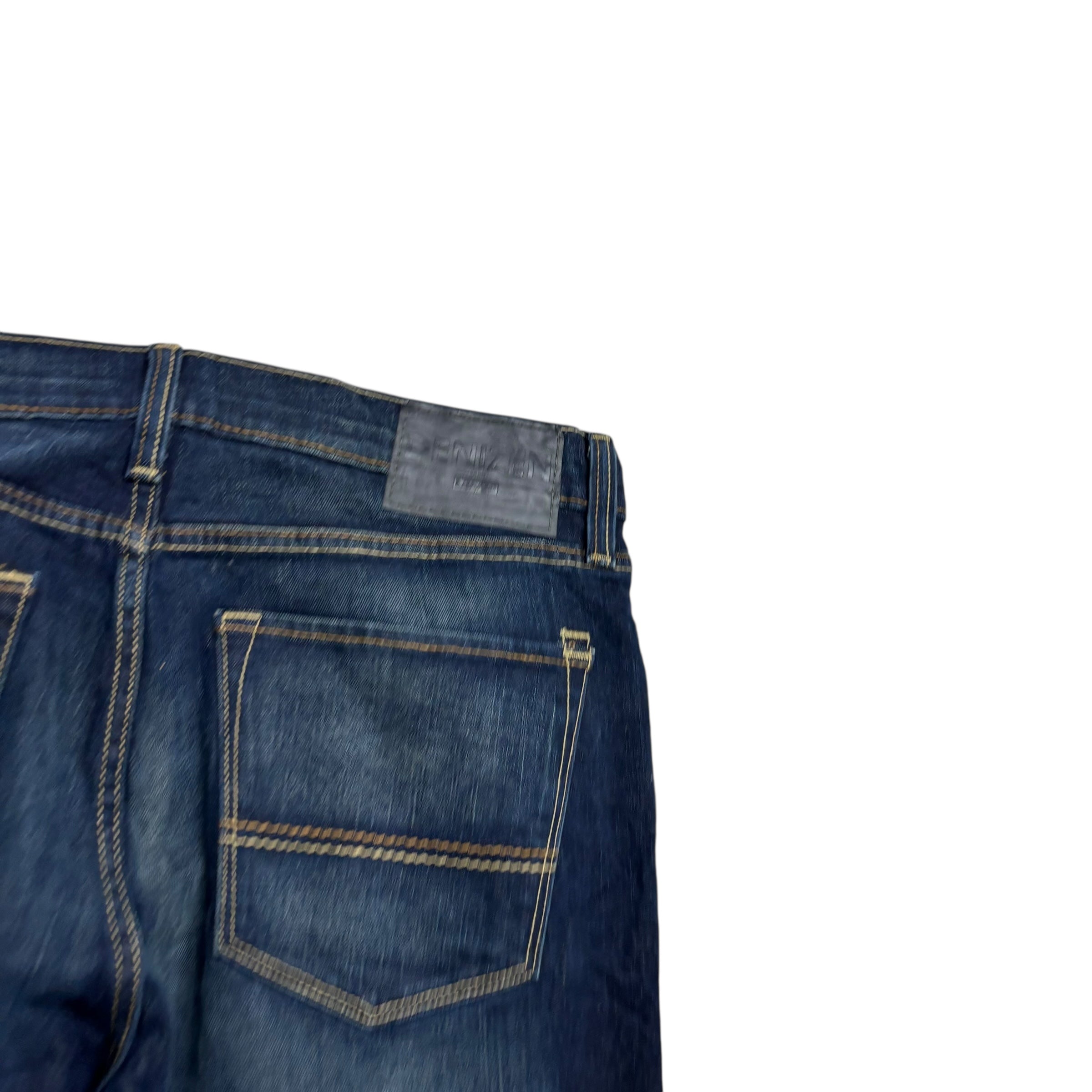 Levis Denizen Jeans W34 L30 Mens Dark Blue Skinny Fit Stretch Denim (E)