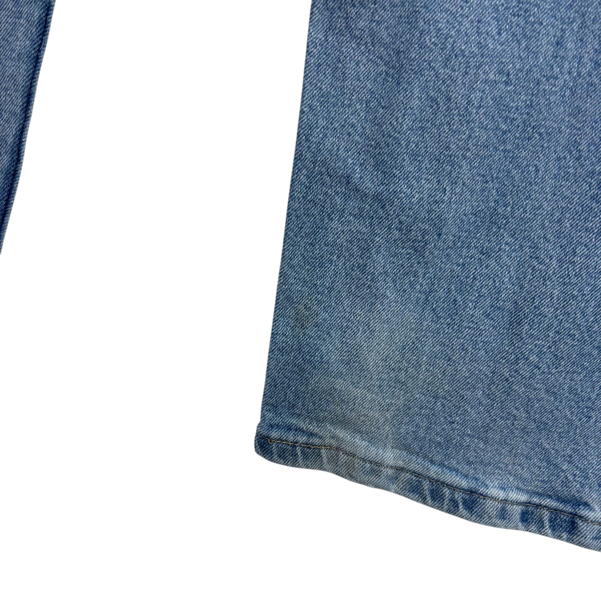 Wrangler Jeans W40 L30 Mens Light Blue Relaxed Straight Fit Stretch Denim