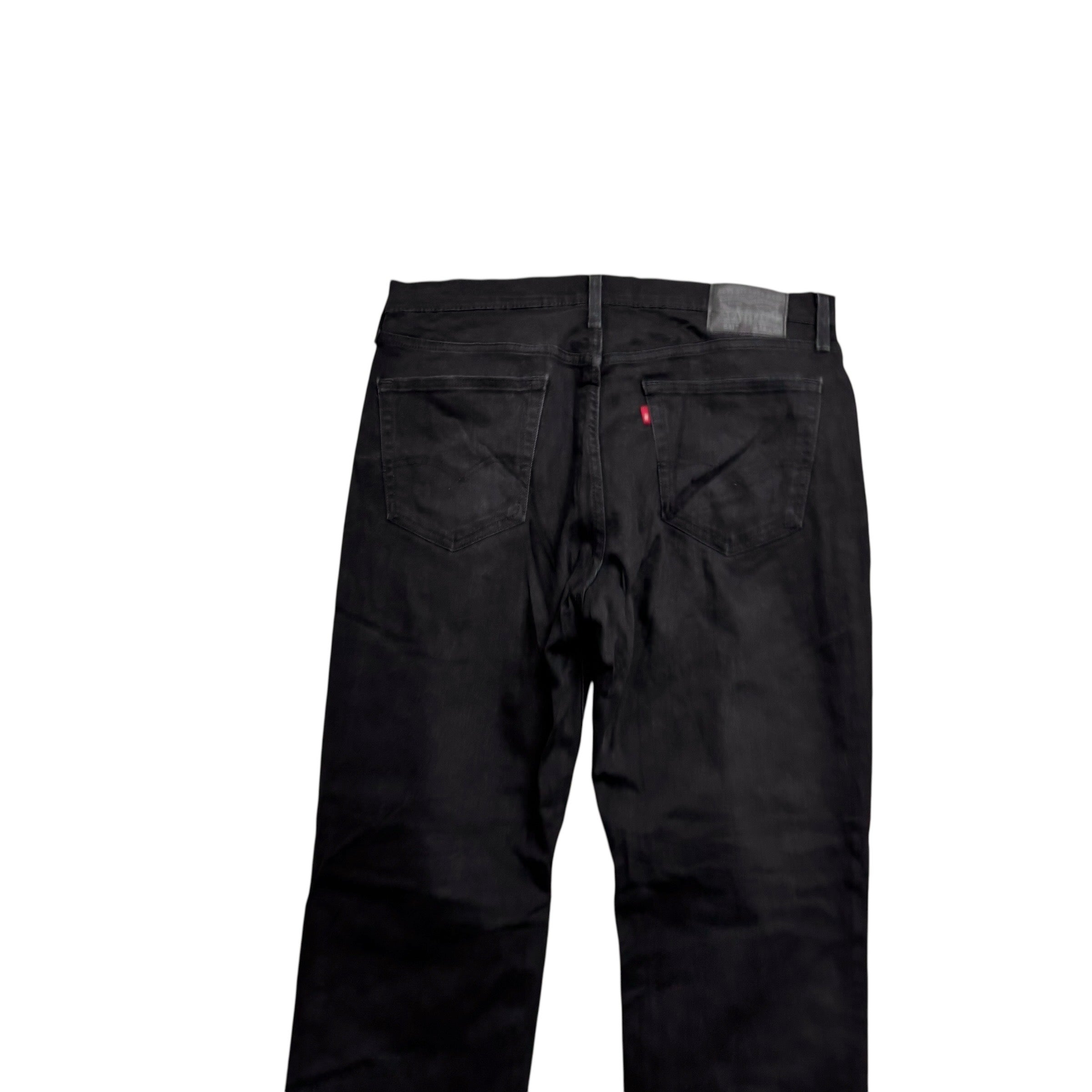 Levis 531 Jeans W36 L30 Mens Black Athletic Slim Fit Stretch Denim (E)