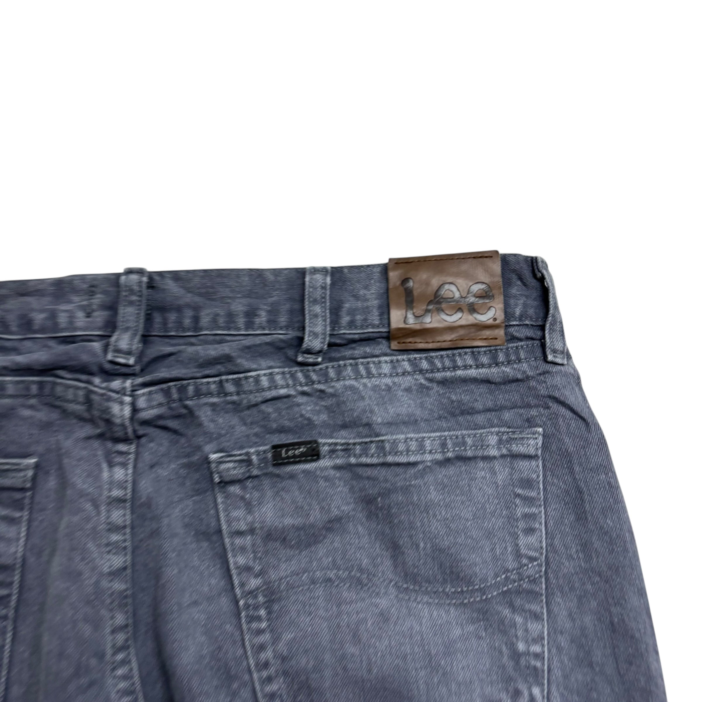 Lee Jeans W36 L32 Mens Grey Regular Straight Fit Denim (E)