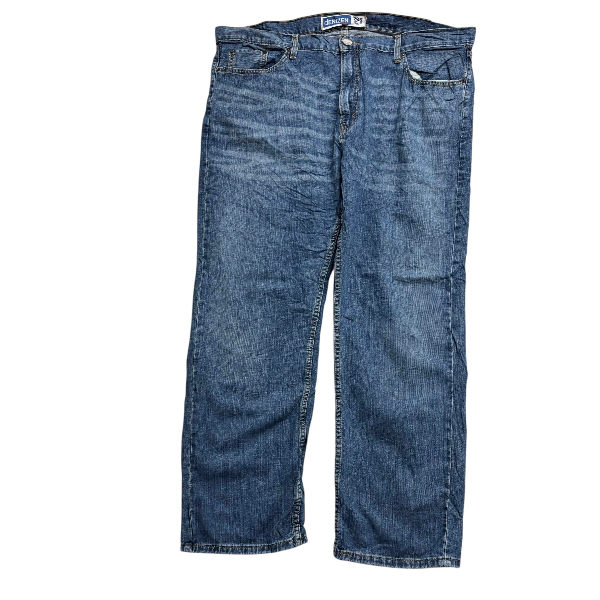 Levis Denizen Jeans W42 L32 Mens Mid Blue Baggy Relaxed Vintage Denim (E)