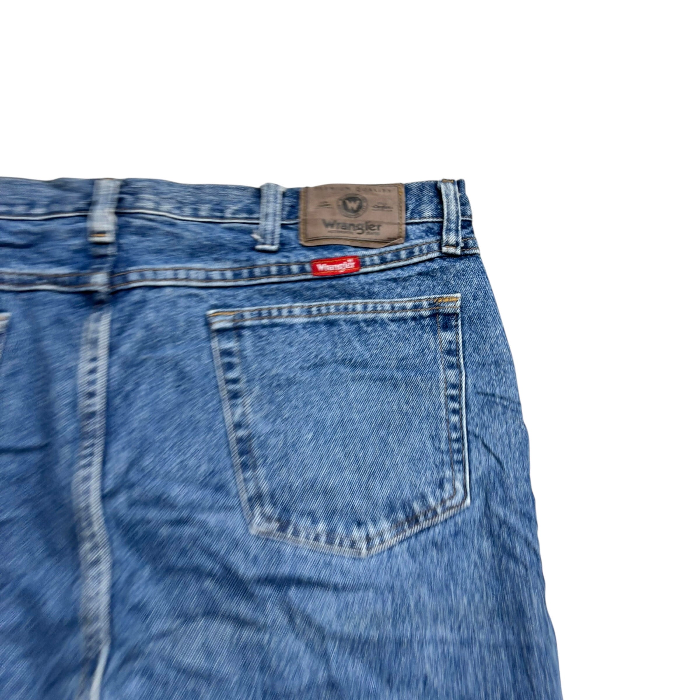 Wrangler Jeans W40 L32 Mens Mid Blue Regular Straight Fit Vintage Denim (E)