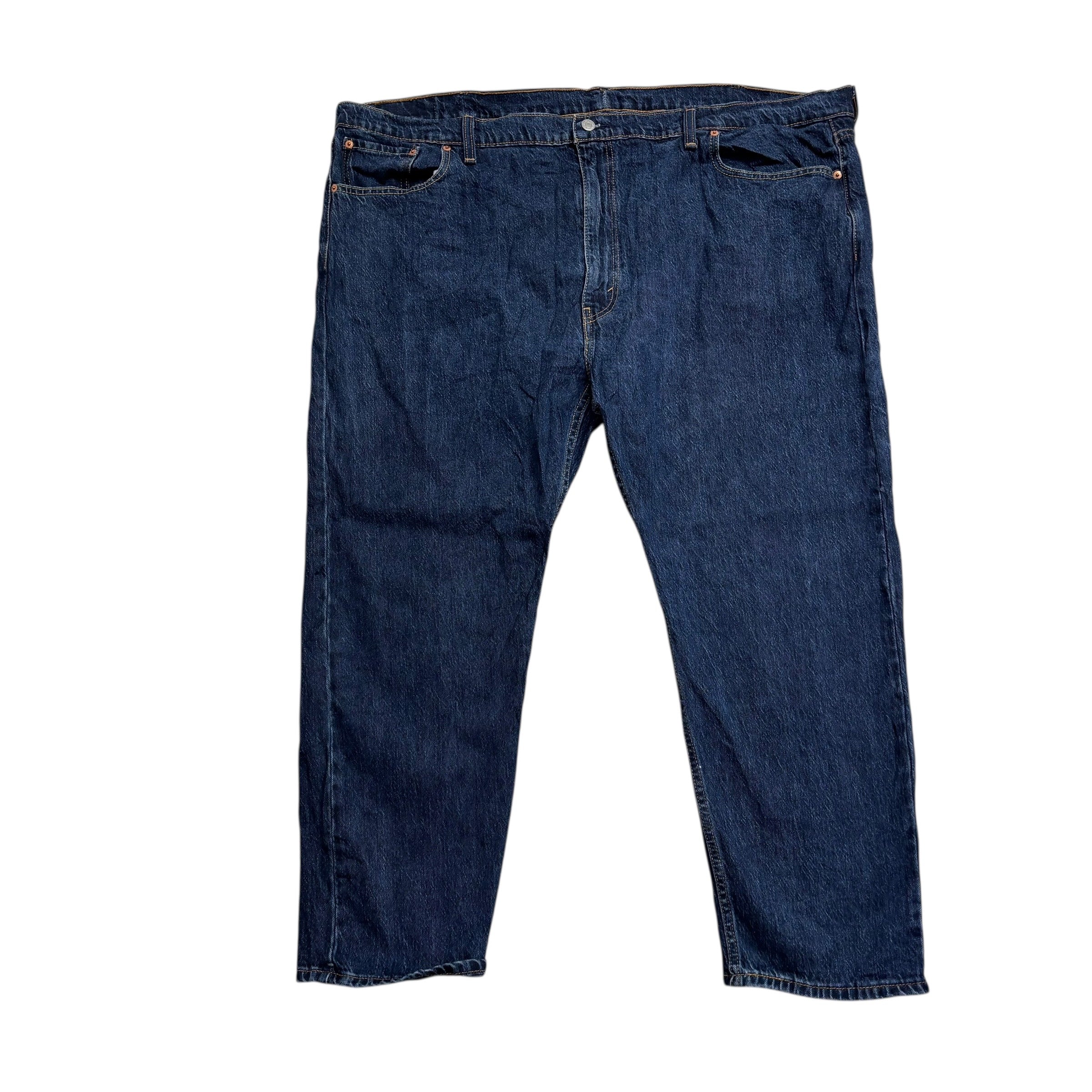 Levis 541 Jeans W50 L29 Mens Dark Blue Athletic Tapered Fit Stretch Denim (E)