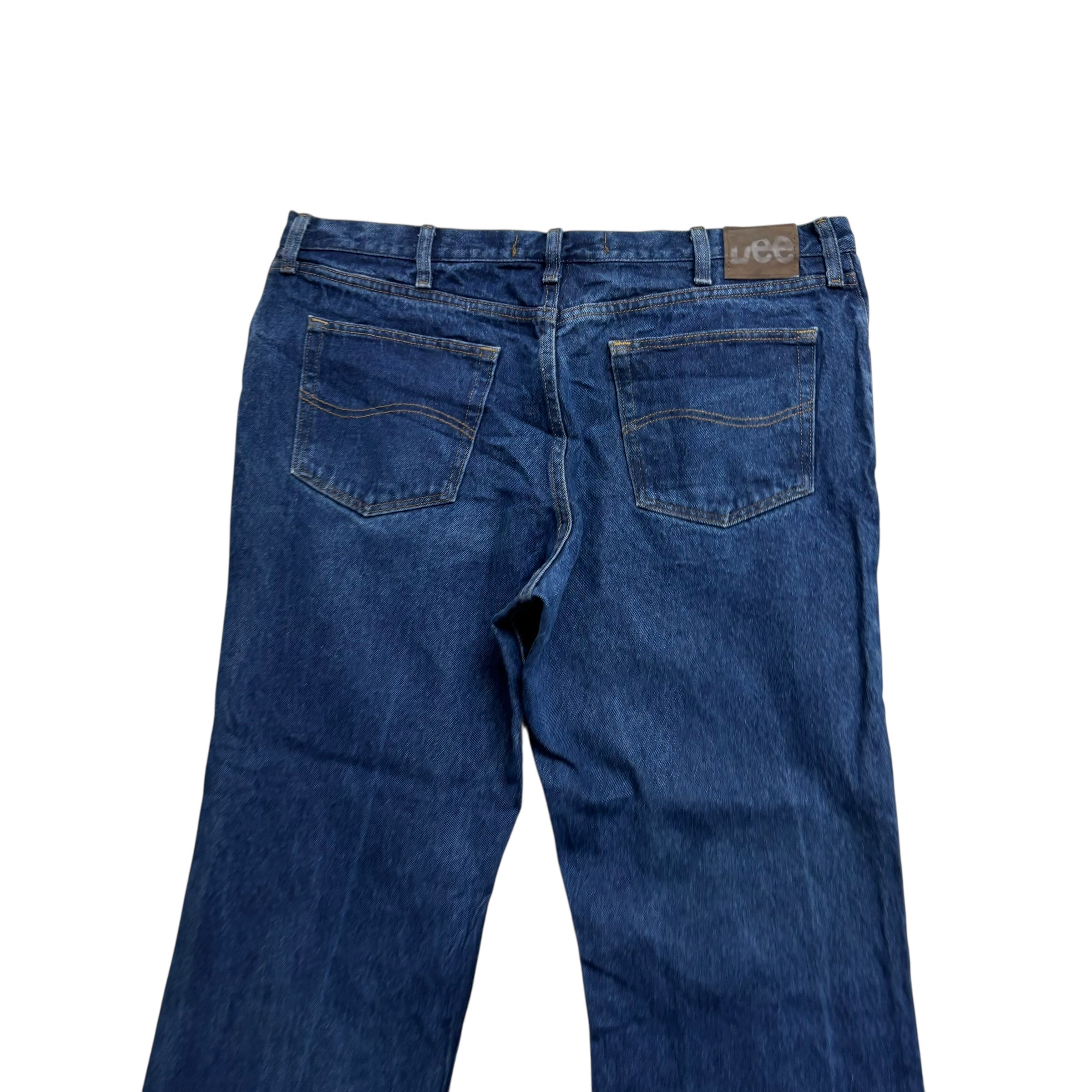 Lee Jeans W40 L30 Mens Dark Blue Relaxed Straight Fit Vintage Denim (E)