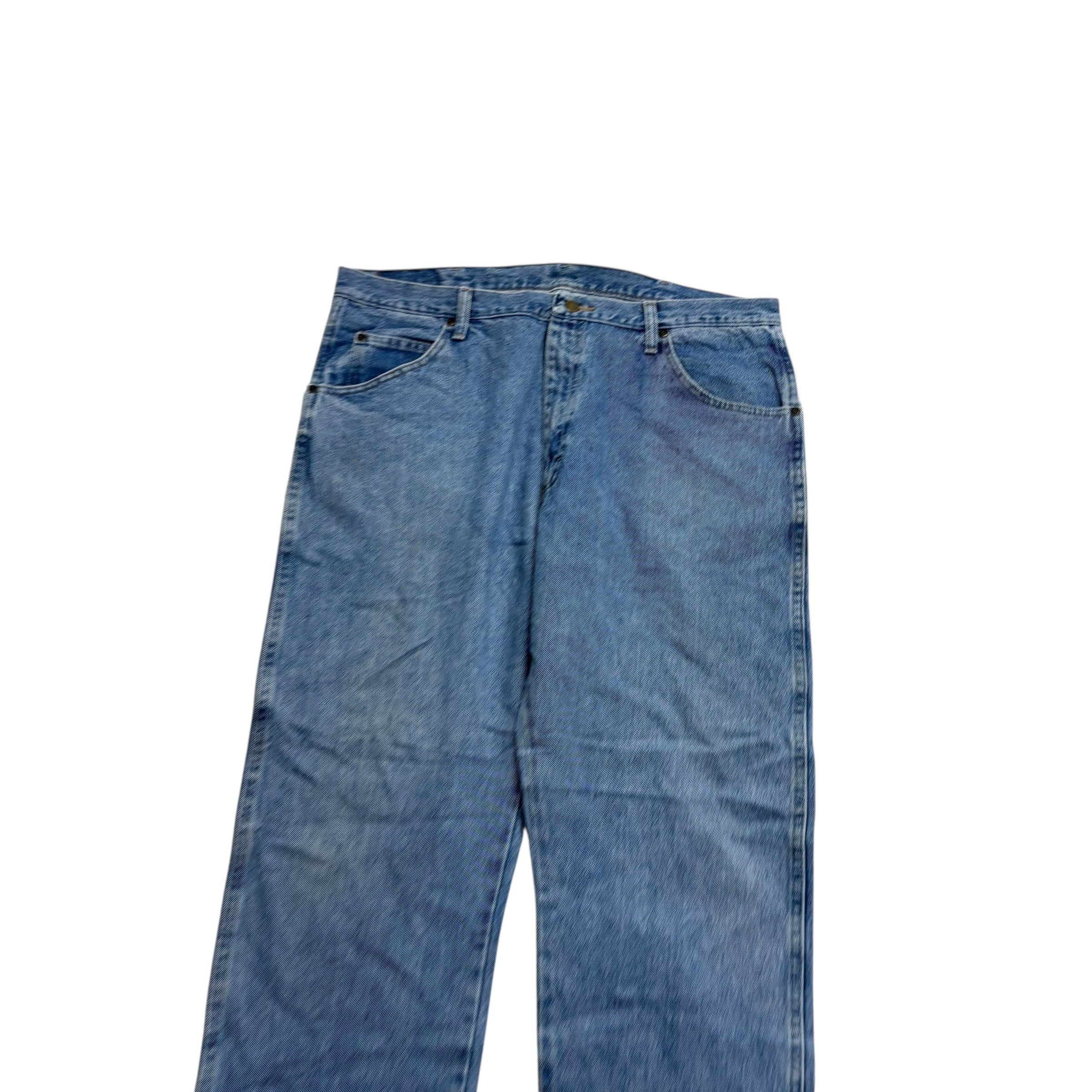 Wrangler Jeans W40 L30 Mens Light Blue Regular Straight Fit Denim