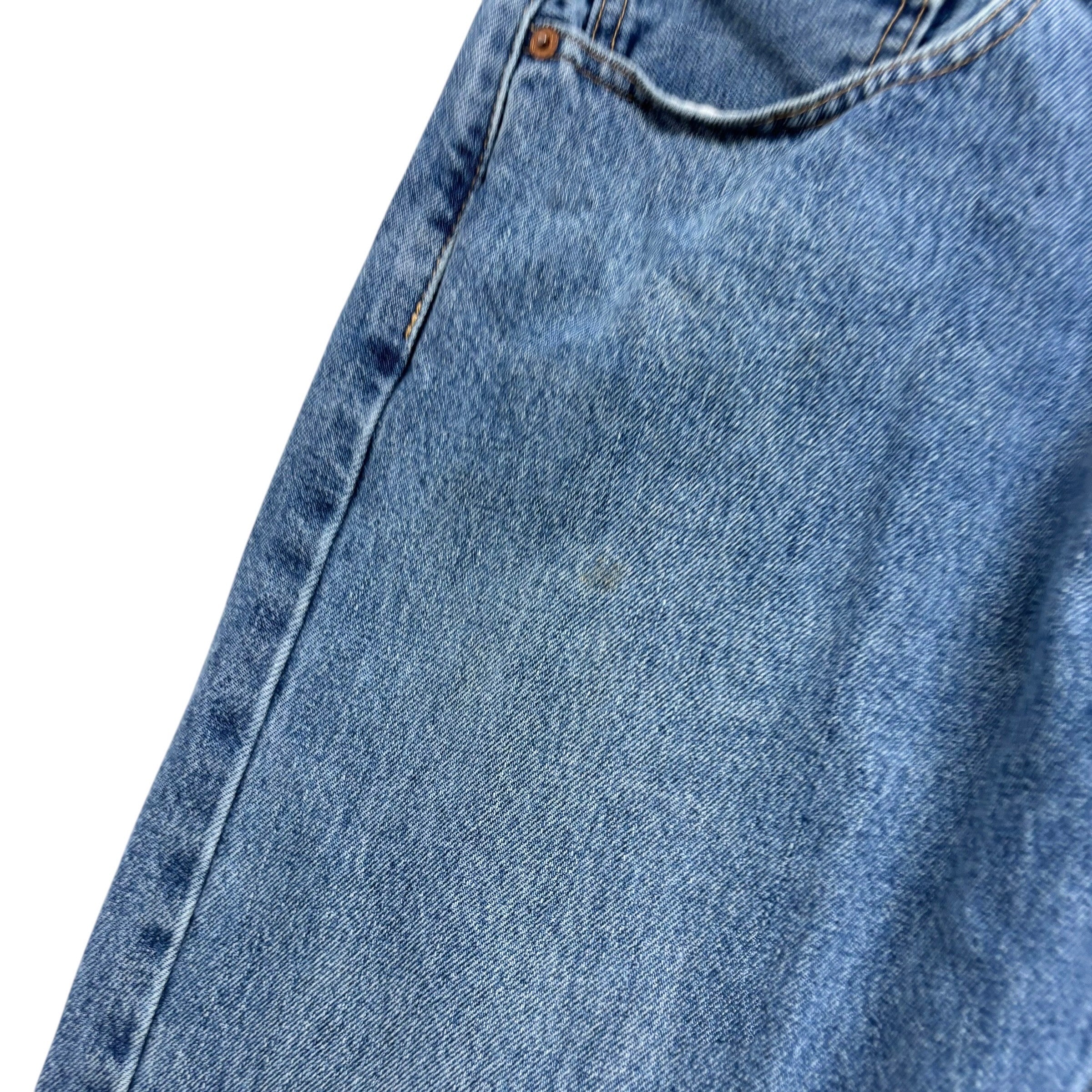Levis 505 Jeans W36 L30 Mens Light Blue Regular Straight Fit Denim