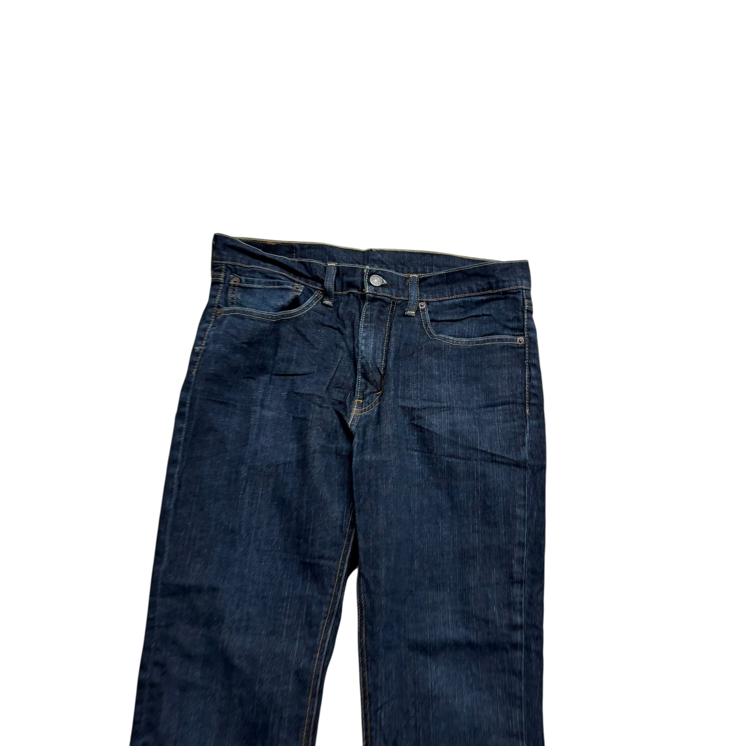 Levis 541 Jeans W33 L29 Mens Dark Blue Athletic Tapered Fit Stretch Denim