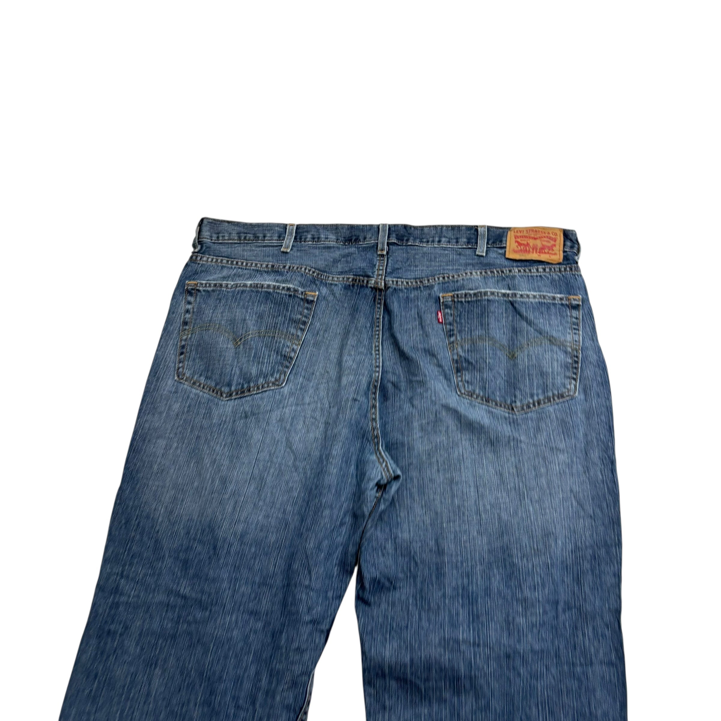 Levis 550 Jeans W46 L32 Mens Mid Blue Baggy Relaxed Straight Fit Denim