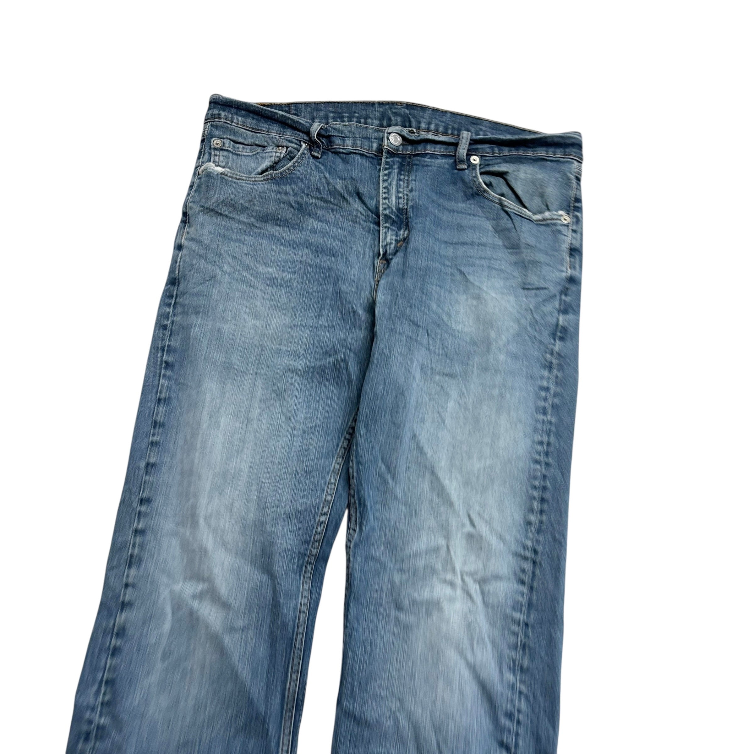 Levis 559 Jeans W36 L33 Mens Blue Relaxed Straight Fit Stretch Denim (F)
