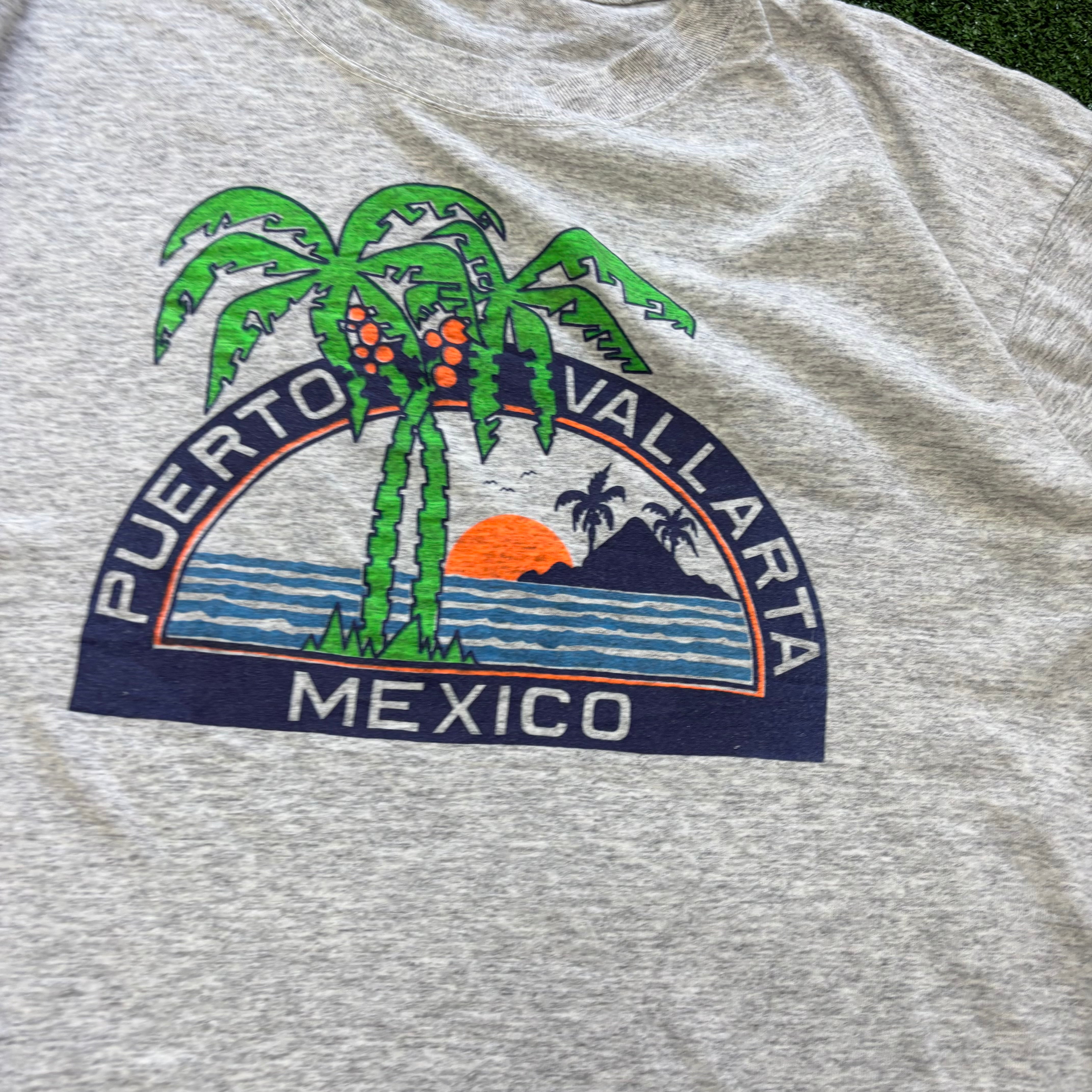 Vintage T Shirt Mens XL Grey Graphic Print 00s Tourist