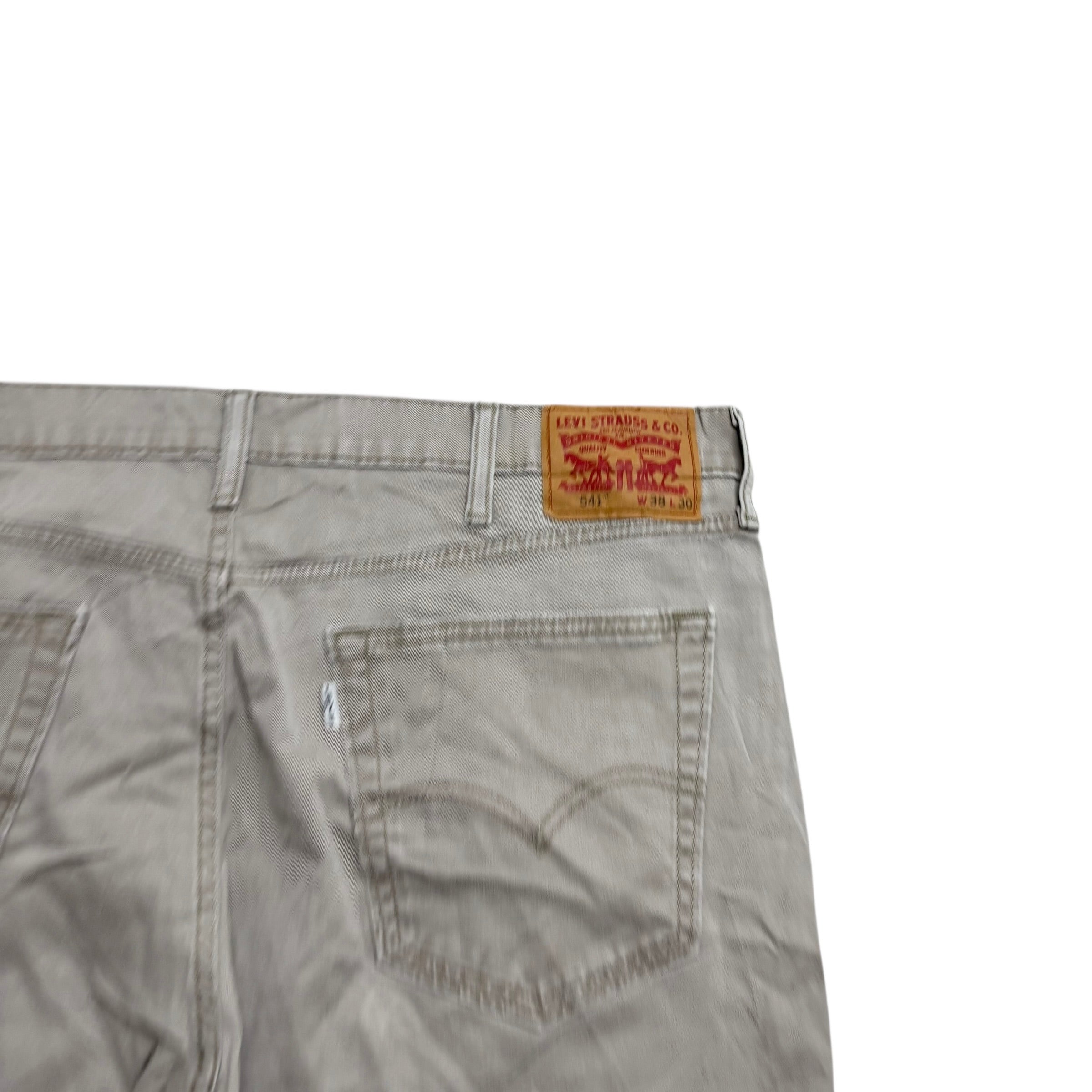 Levis 541 Trousers W38 L28 Mens Stone Athletic Tapered Fit Pants