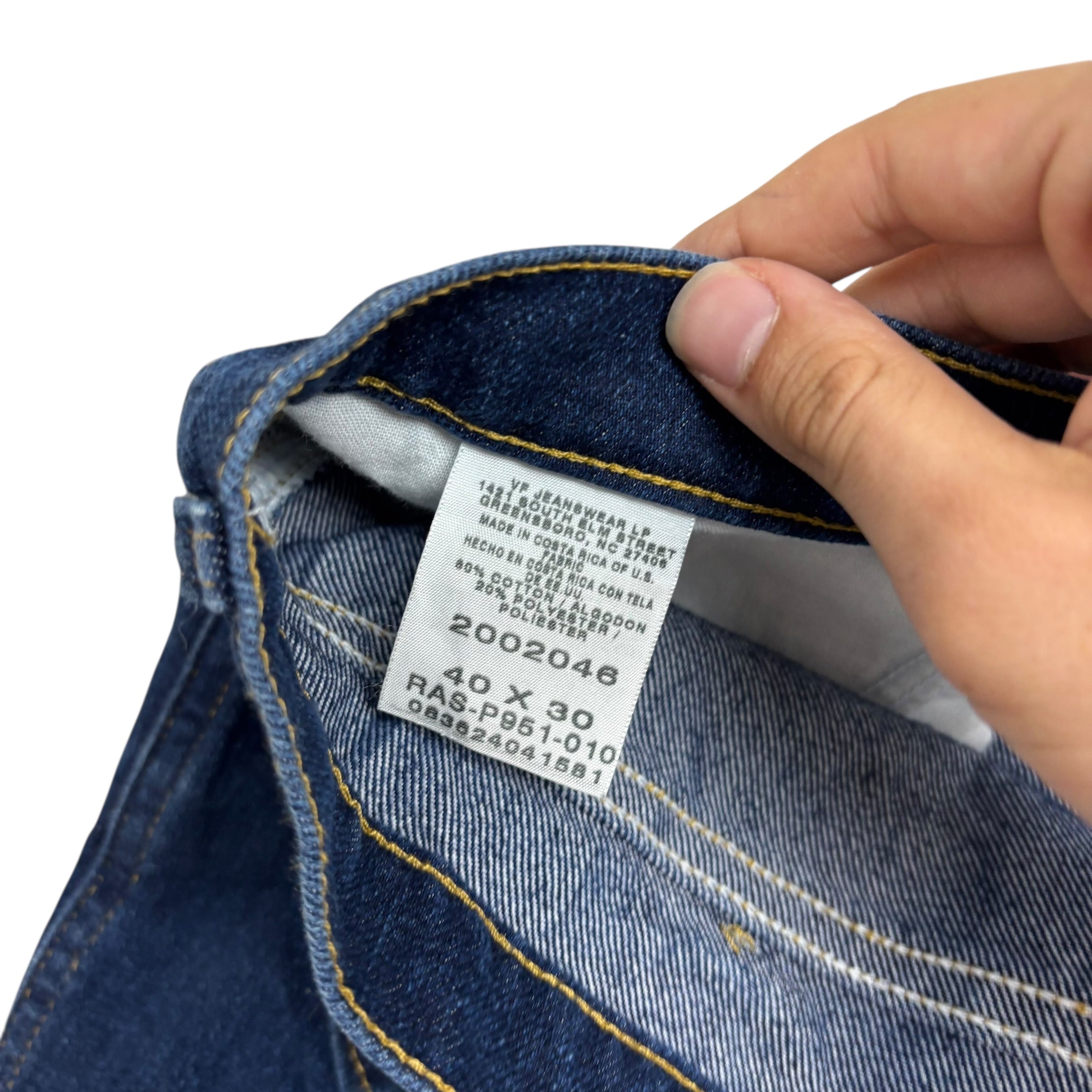 Lee Jeans W40 L30 Mens Dark Blue Regular Straight Fit Vintage Denim (E)